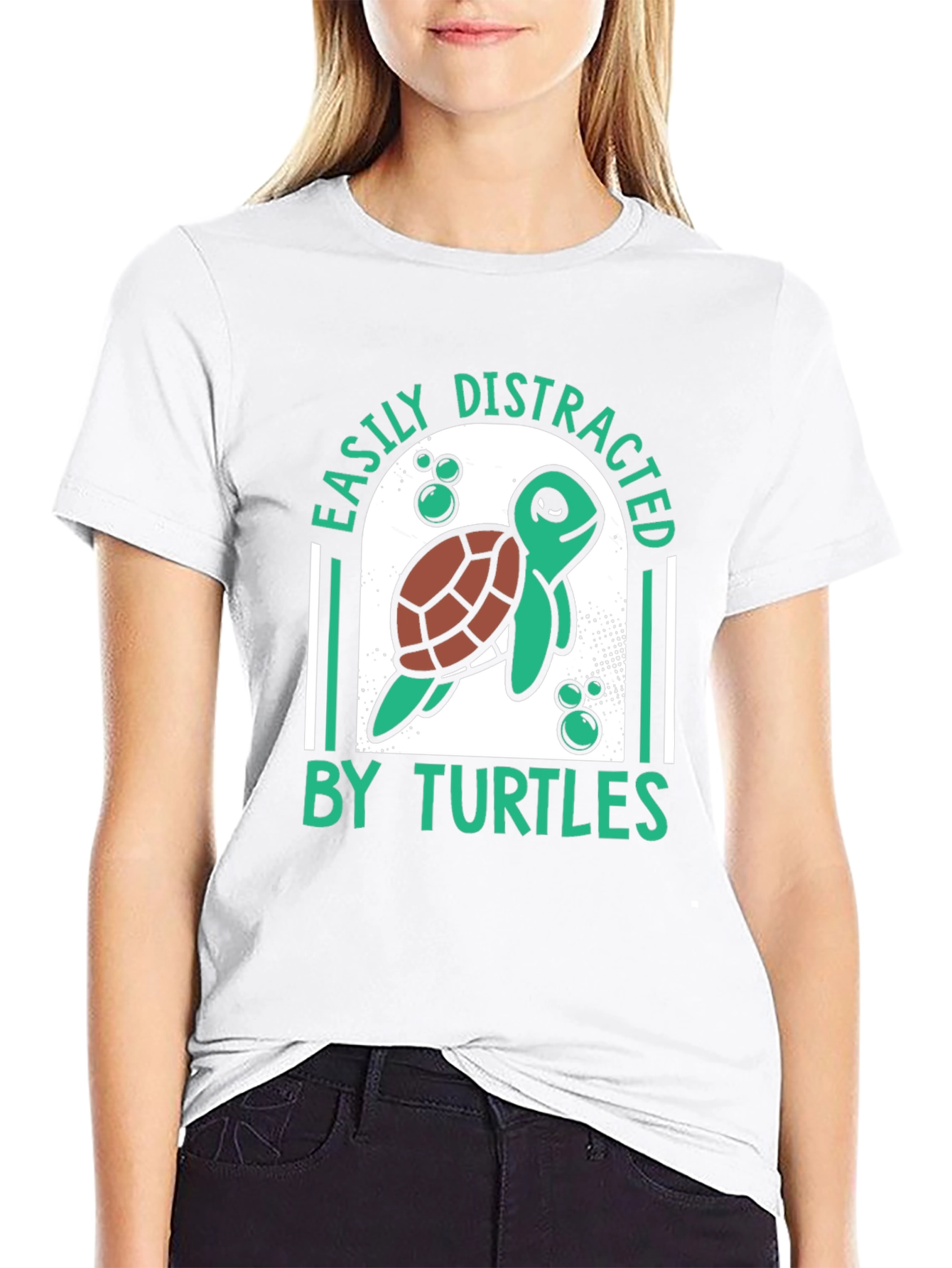 Easily Distracted By Turtles Graphic T-Shirt