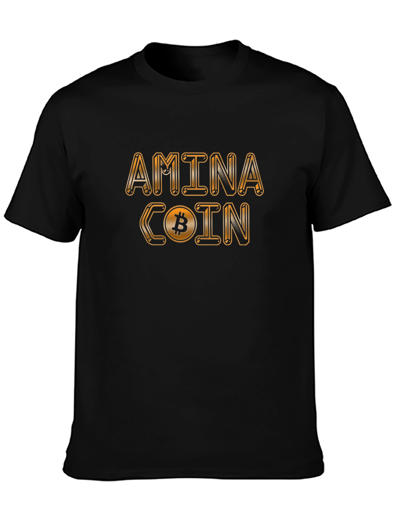 AMINA COIN Graphic T-Shirt - Bitcoin Inspired Design