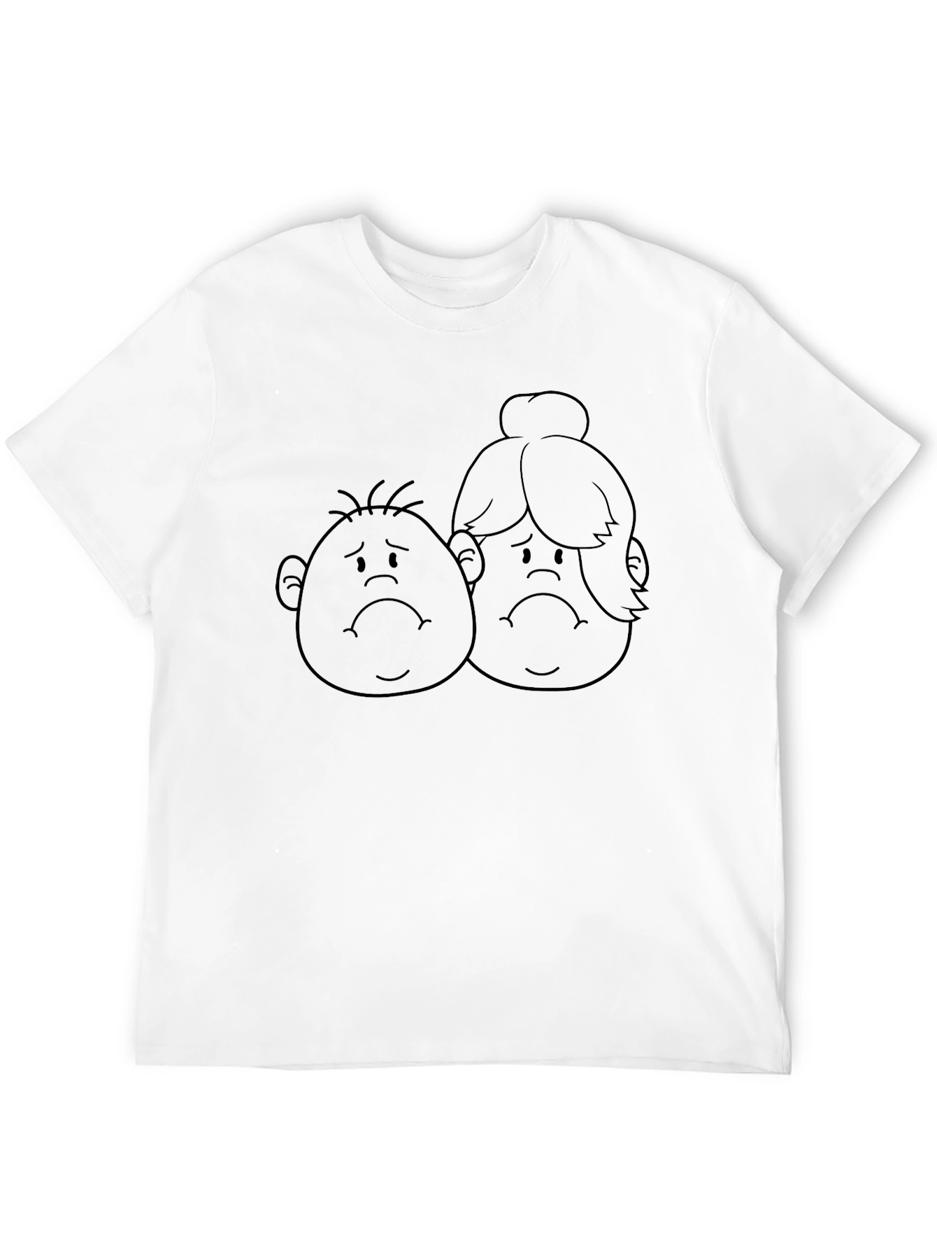 Sad Cartoon Faces T-Shirt