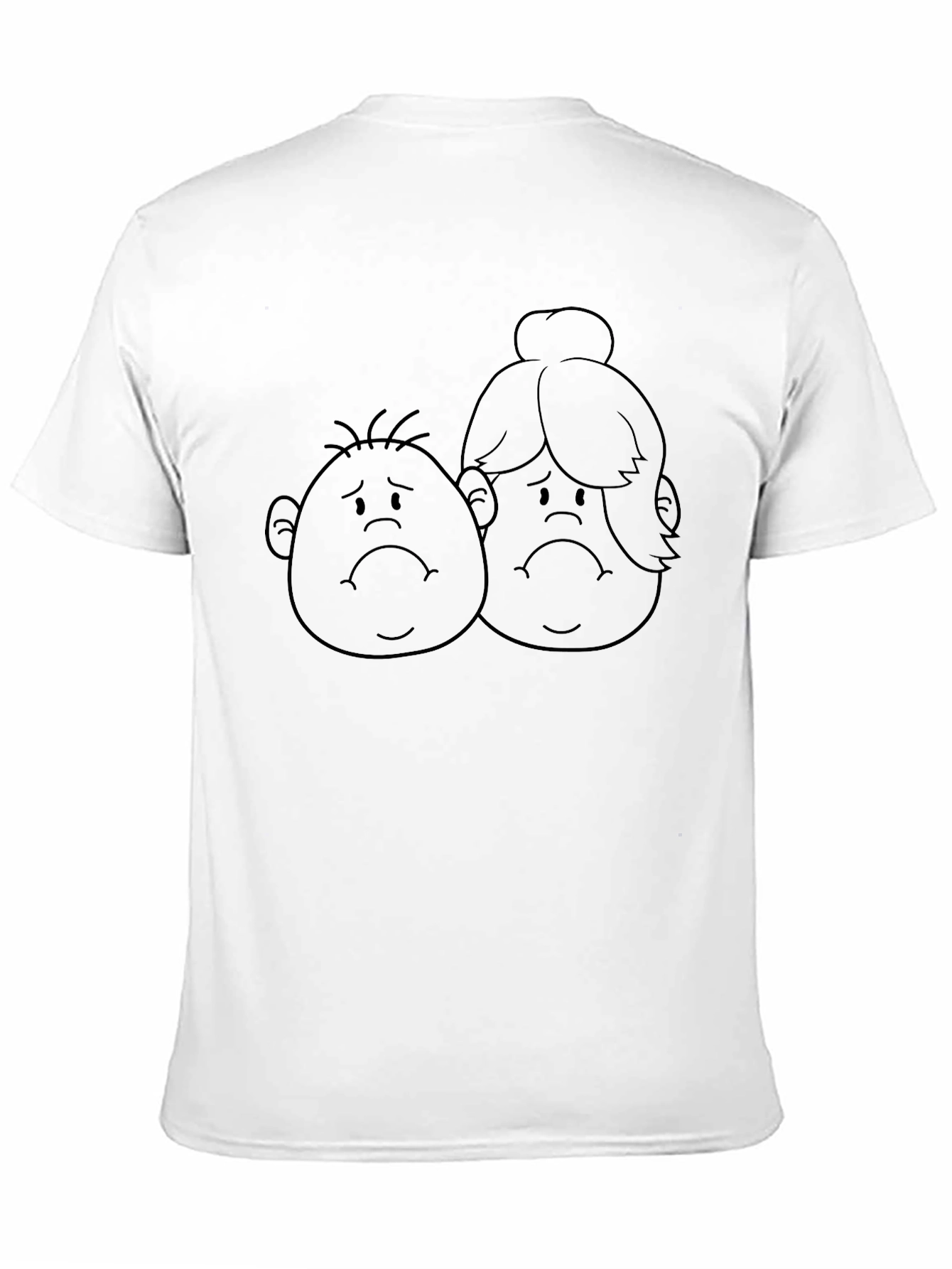 Sad Cartoon Faces T-Shirt
