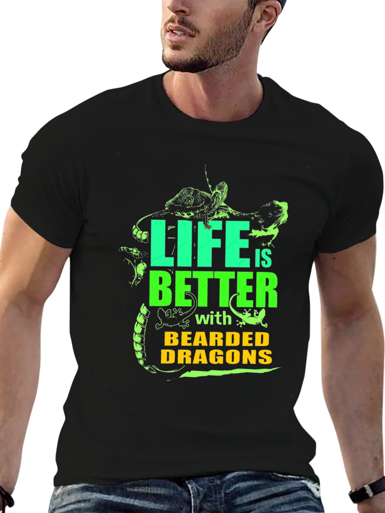 Life is Better with Bearded Dragons Graphic Tee