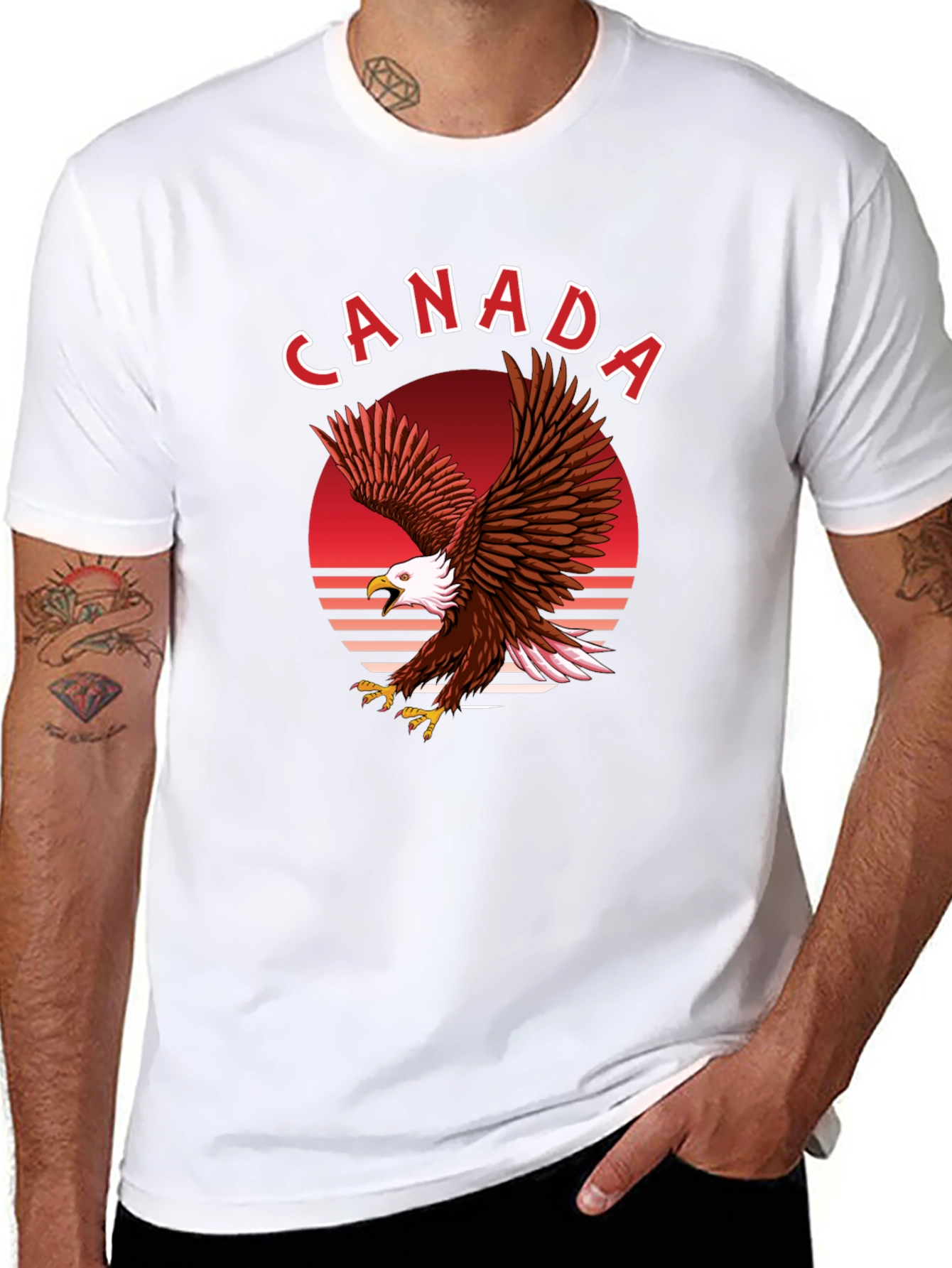 Canada Eagle Graphic T-Shirt - Black