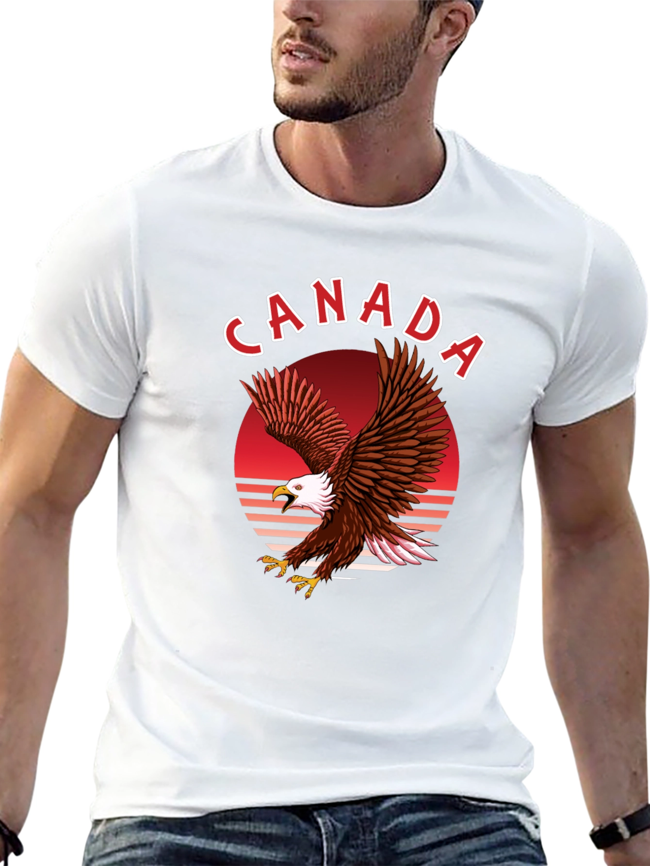 Canada Eagle Graphic T-Shirt - Black