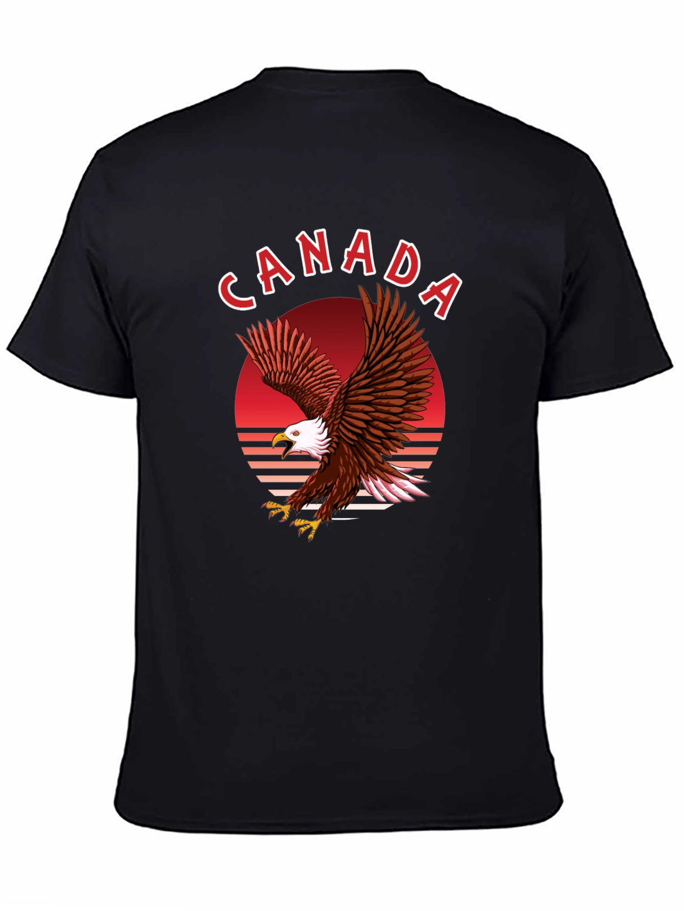 Canada Eagle Graphic T-Shirt - Black