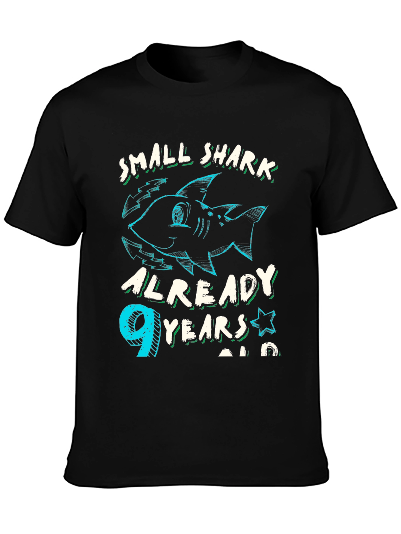 Small Shark 9th Birthday T-Shirt