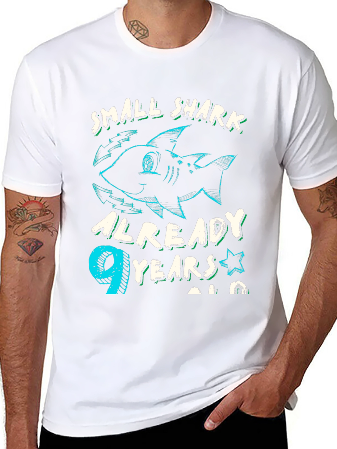 Small Shark 9th Birthday T-Shirt