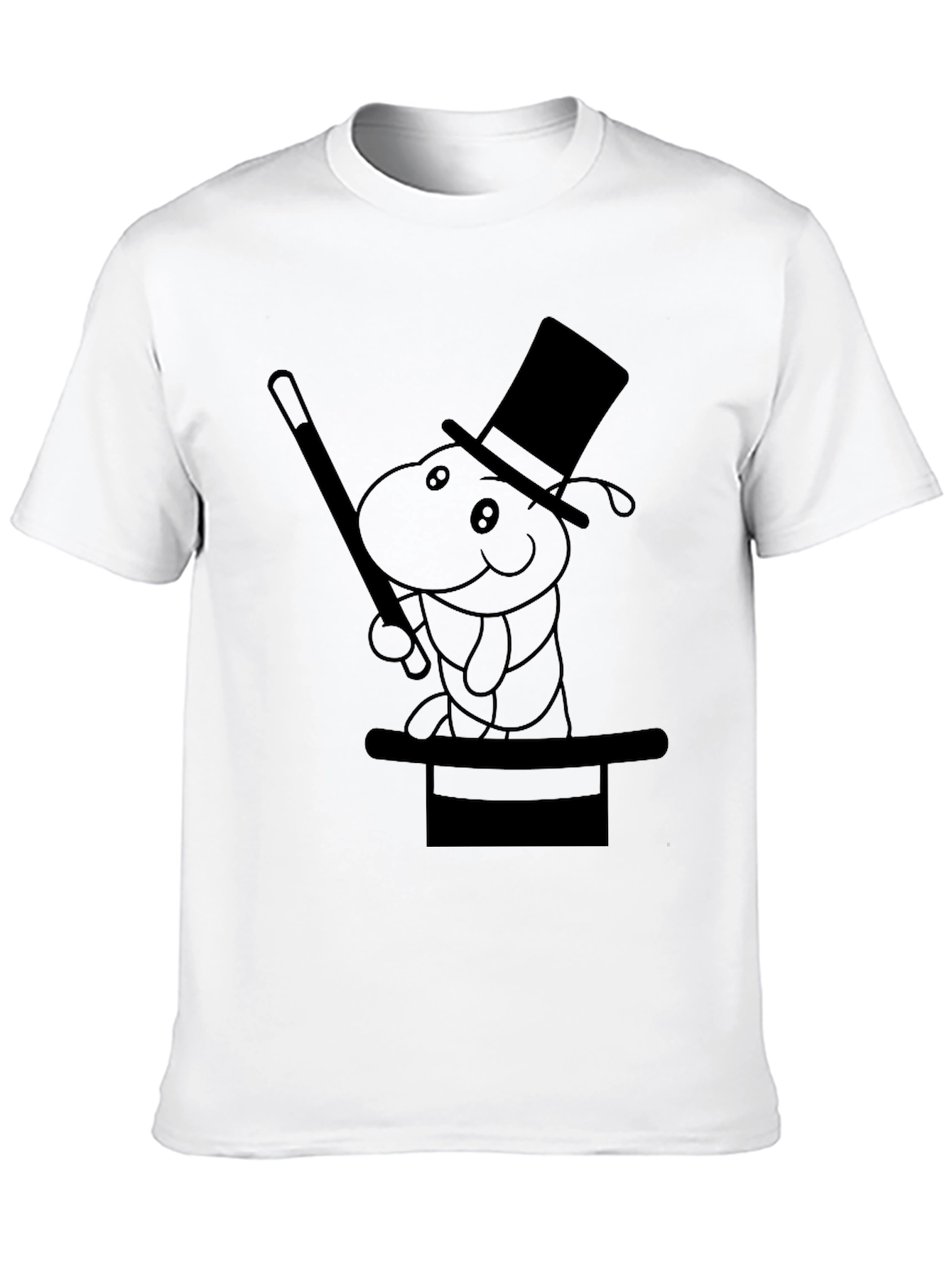 Magical Worm T-Shirt - Black Cotton Tee