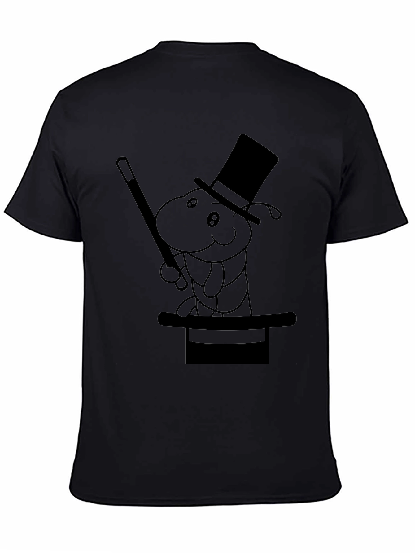 Magical Worm T-Shirt - Black Cotton Tee