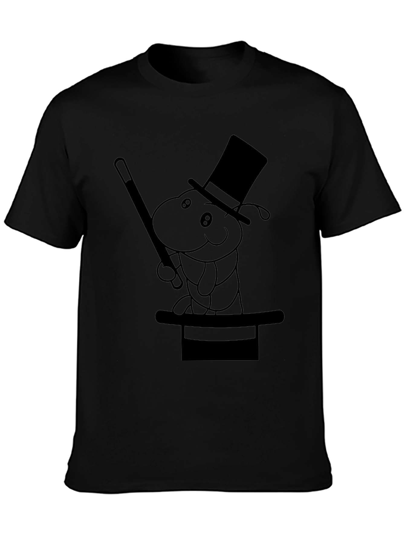 Magical Worm T-Shirt - Black Cotton Tee