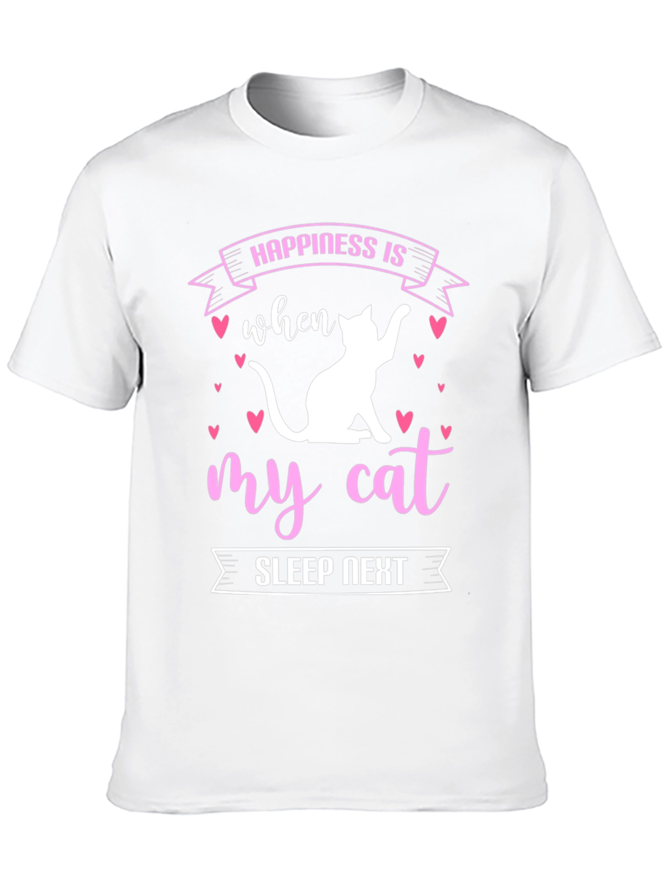 Happiness is My Cat Sleep Next T-Shirt