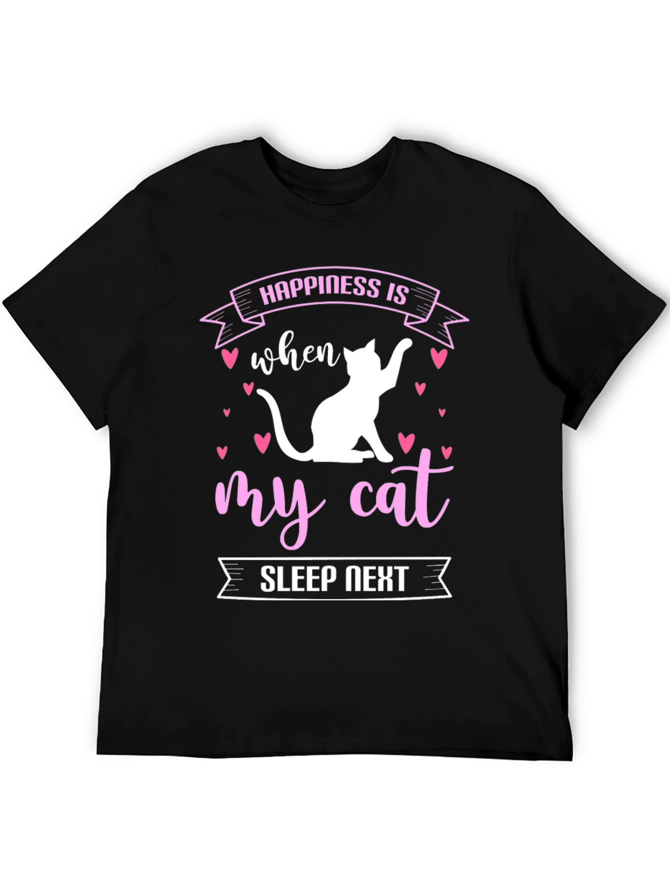 Happiness is My Cat Sleep Next T-Shirt