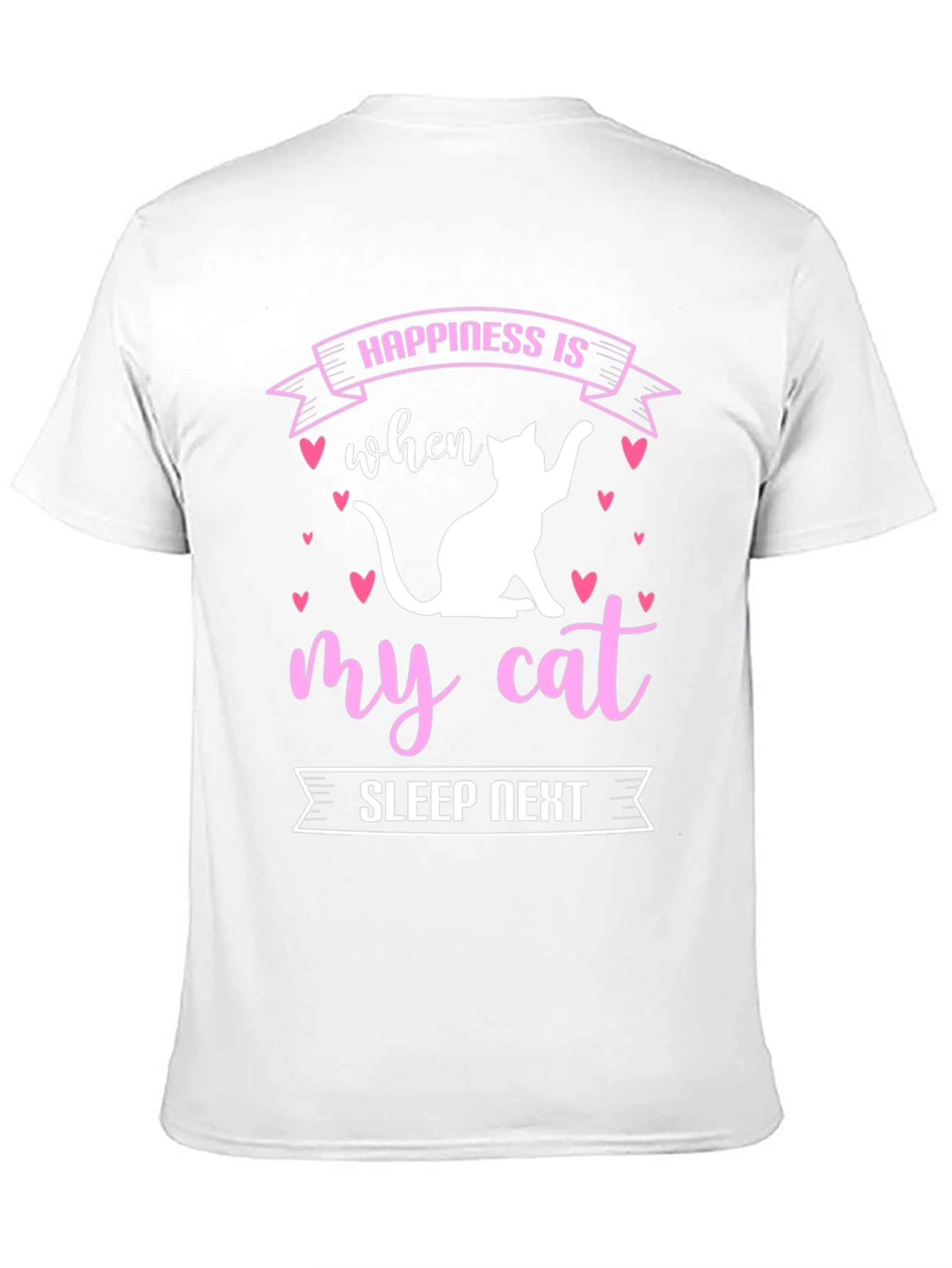 Happiness is My Cat Sleep Next T-Shirt