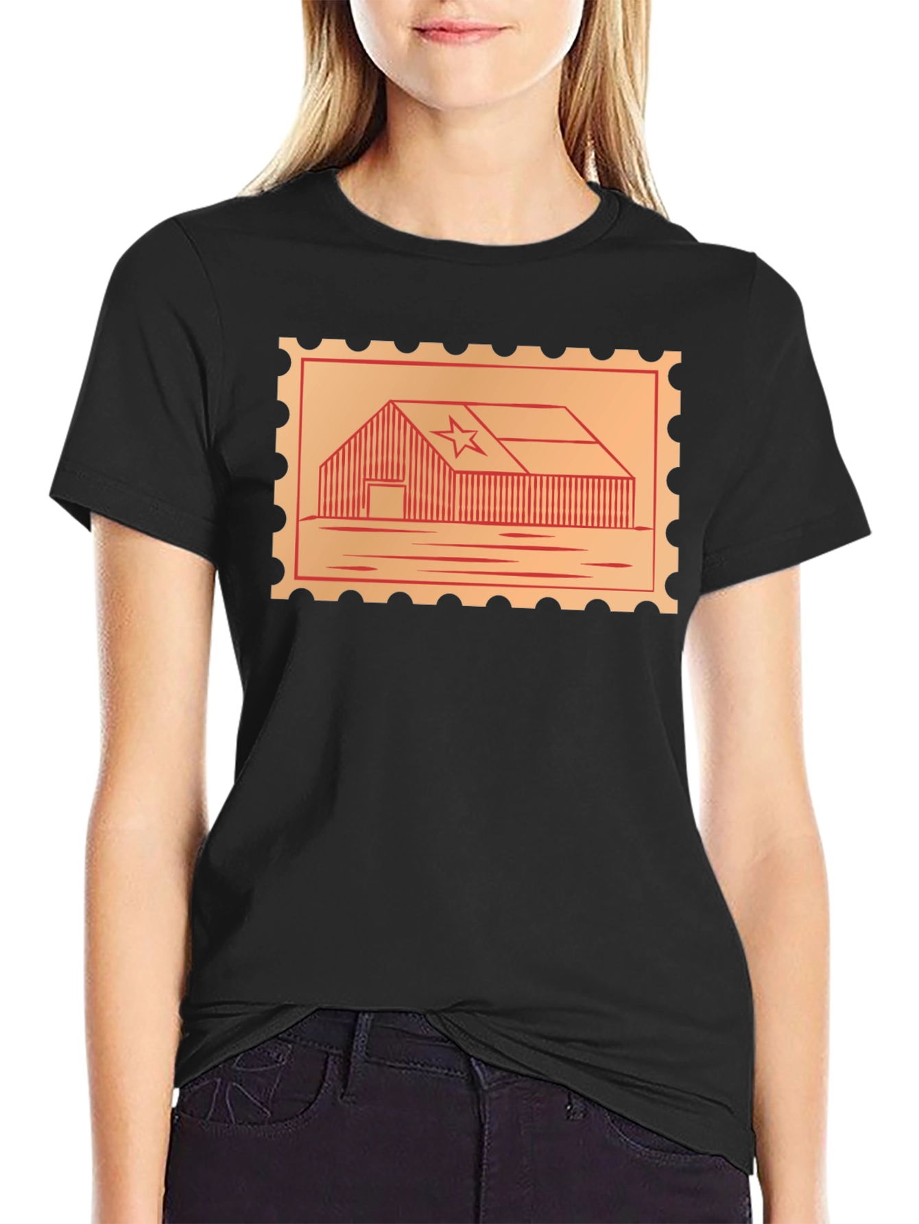 Texas Barn Stamp T-Shirt - Graphic Tee