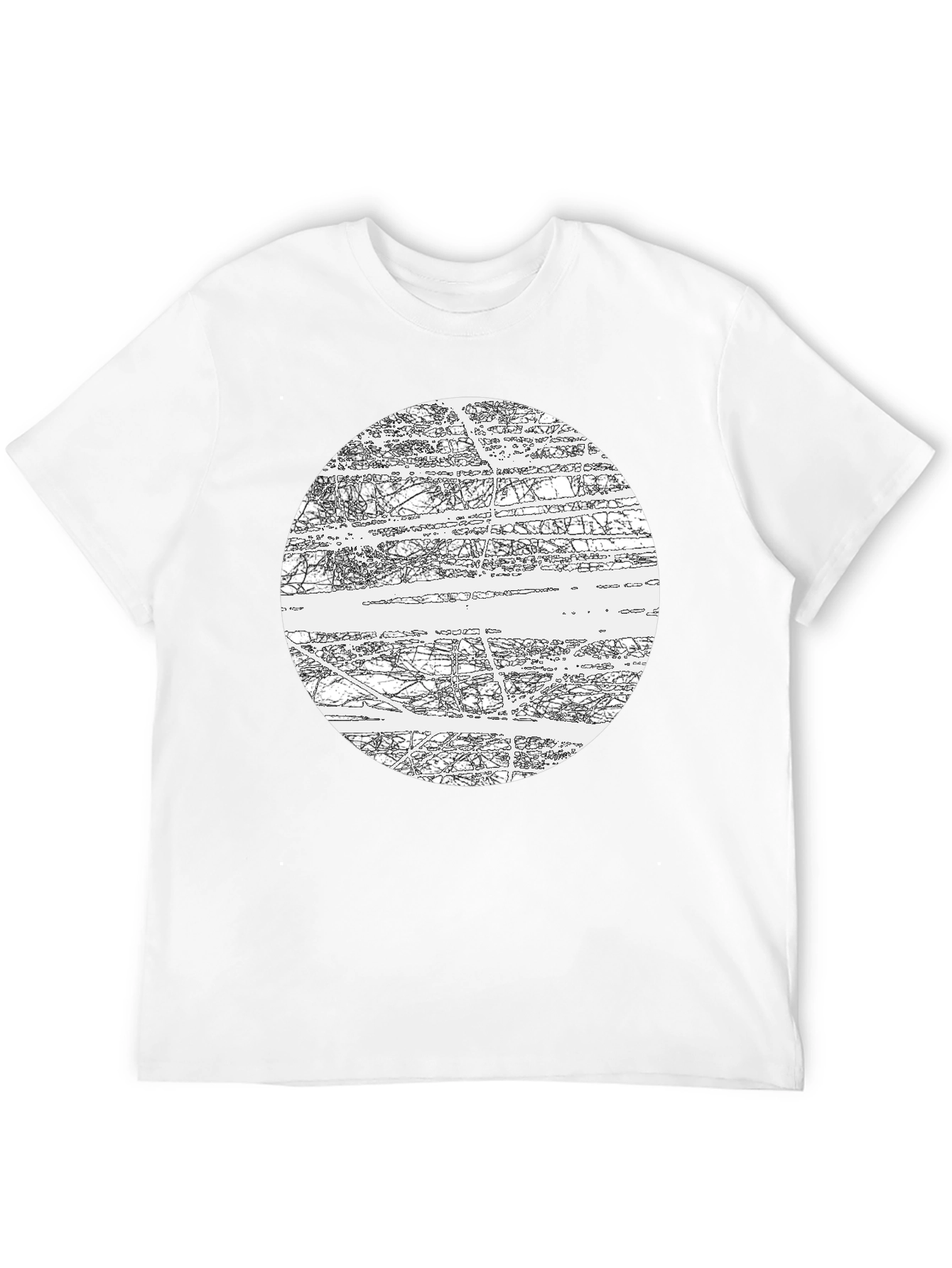 Abstract Graphic Black T-Shirt