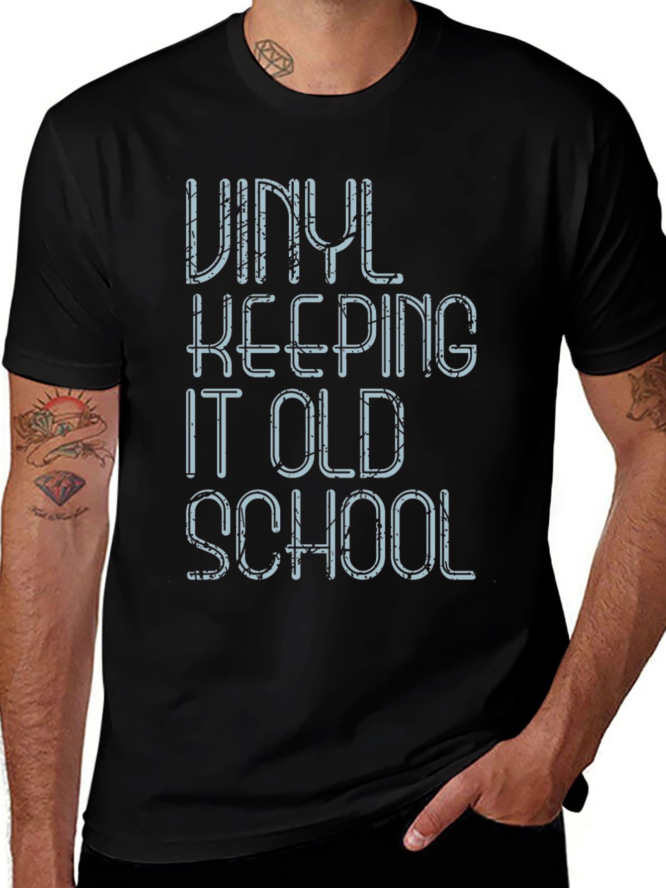 Vinyl Keeping It Old School Graphic Tee