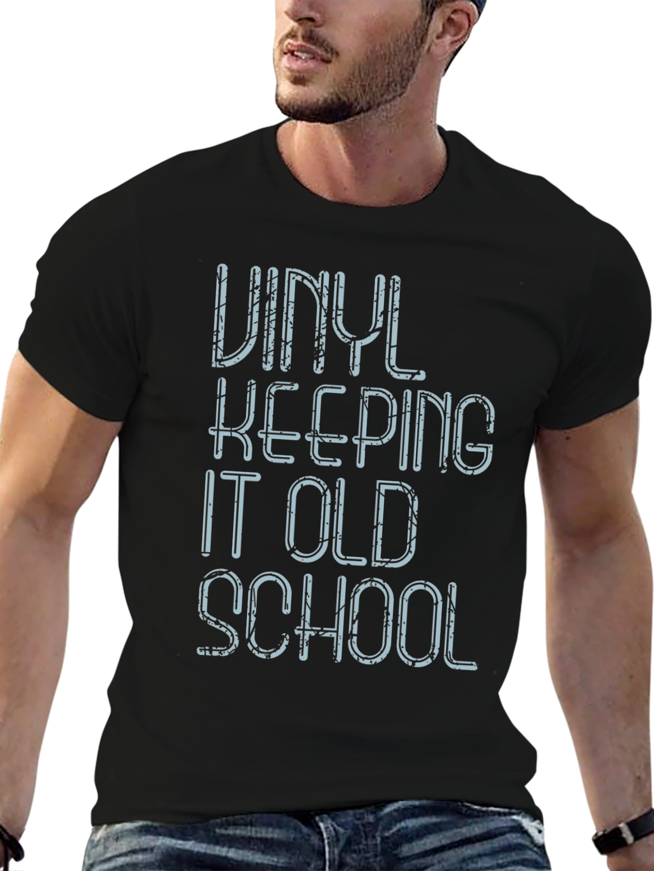Vinyl Keeping It Old School Graphic Tee
