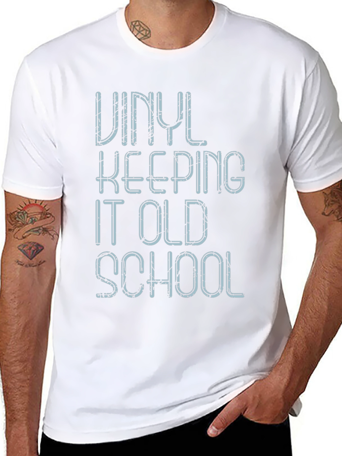 Vinyl Keeping It Old School Graphic Tee