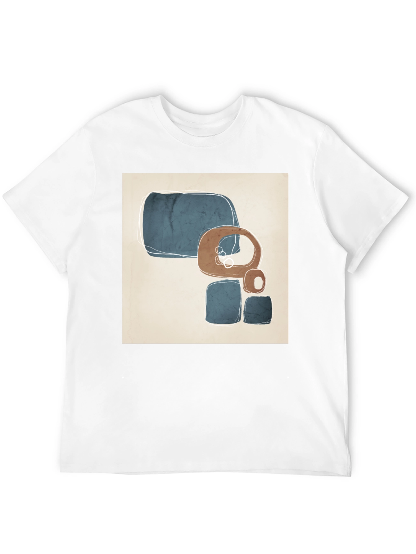 Abstract Geometric Art Black T-Shirt