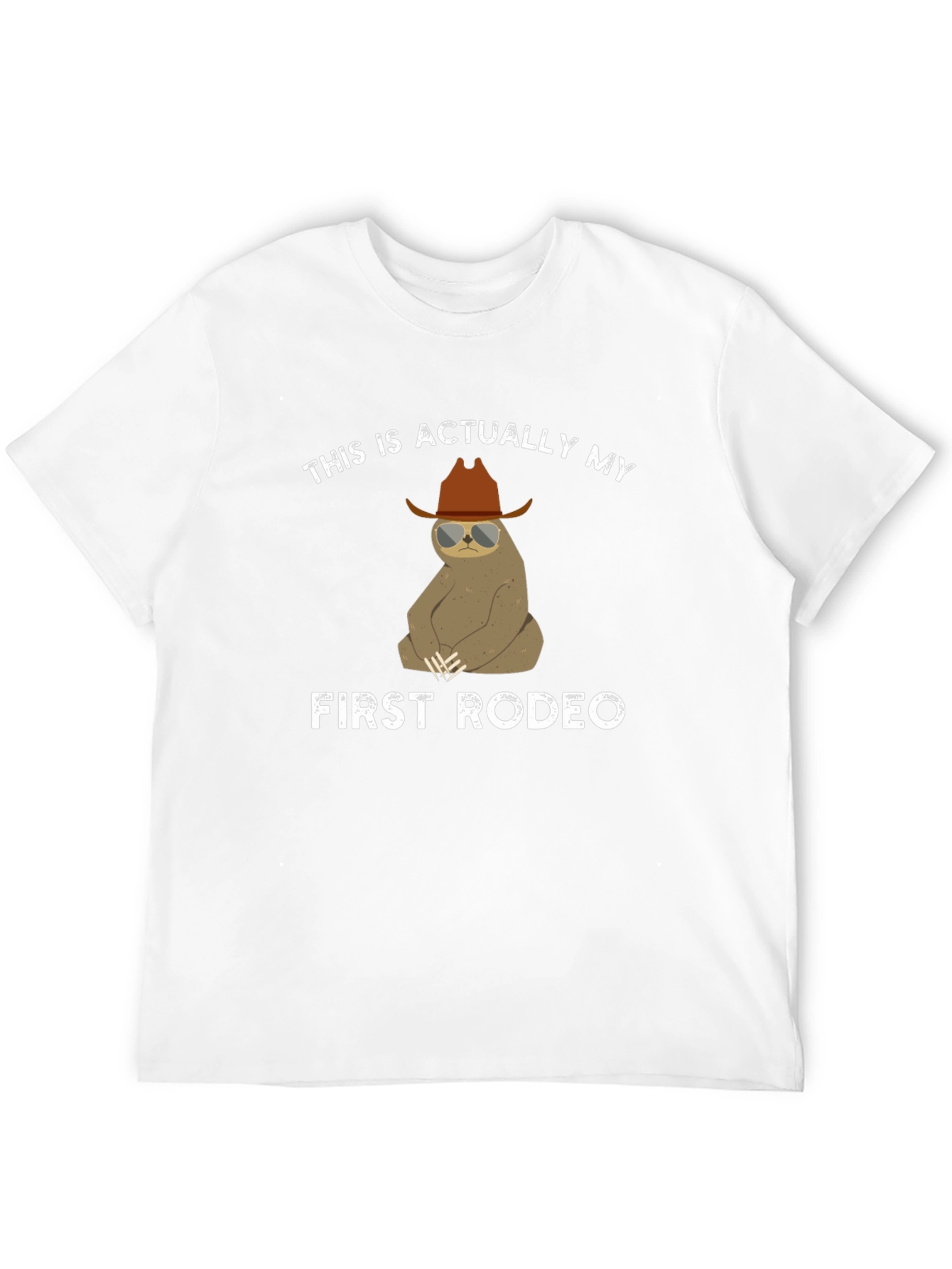 Funny Sloth Rodeo T-Shirt - First Rodeo Design
