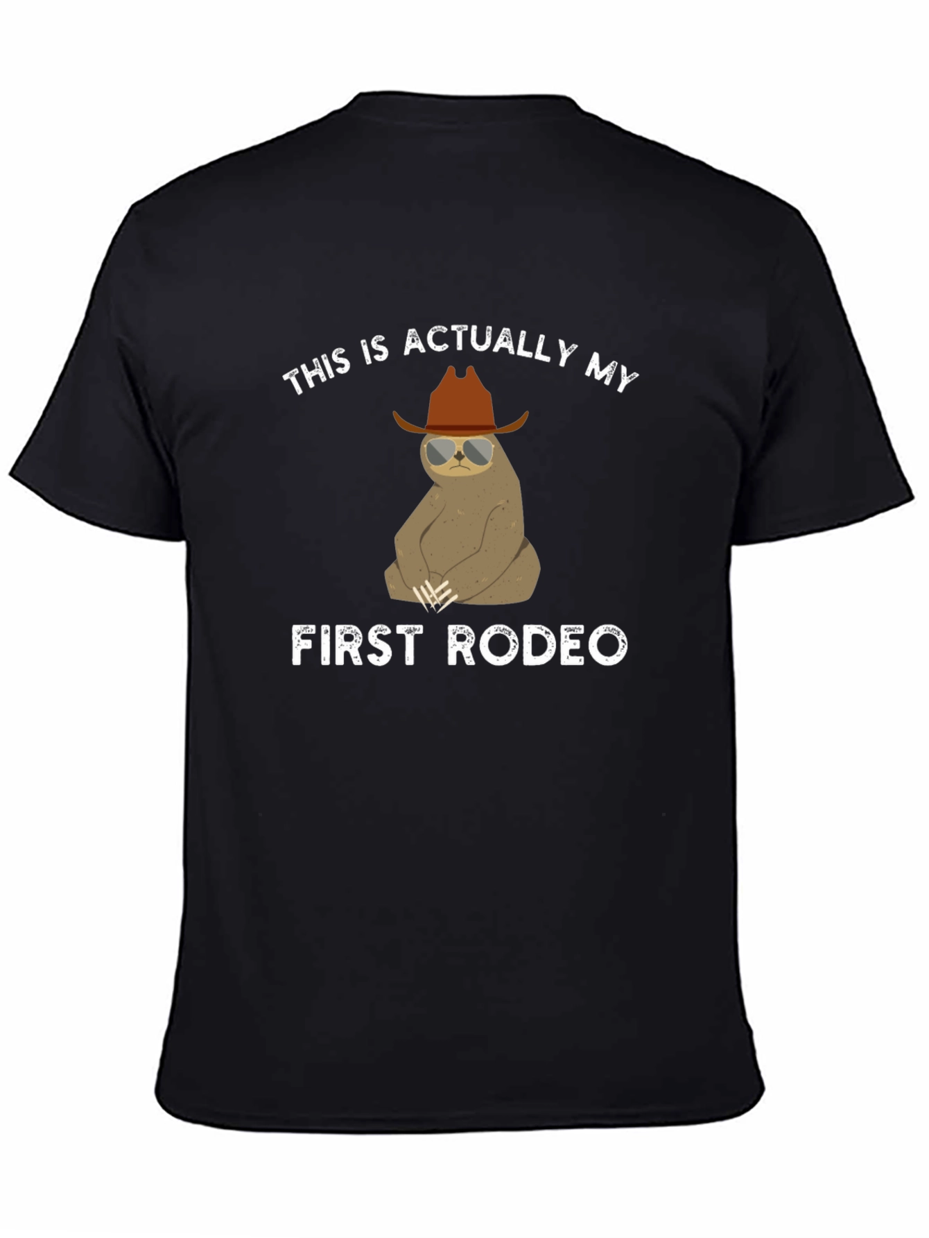 Funny Sloth Rodeo T-Shirt - First Rodeo Design