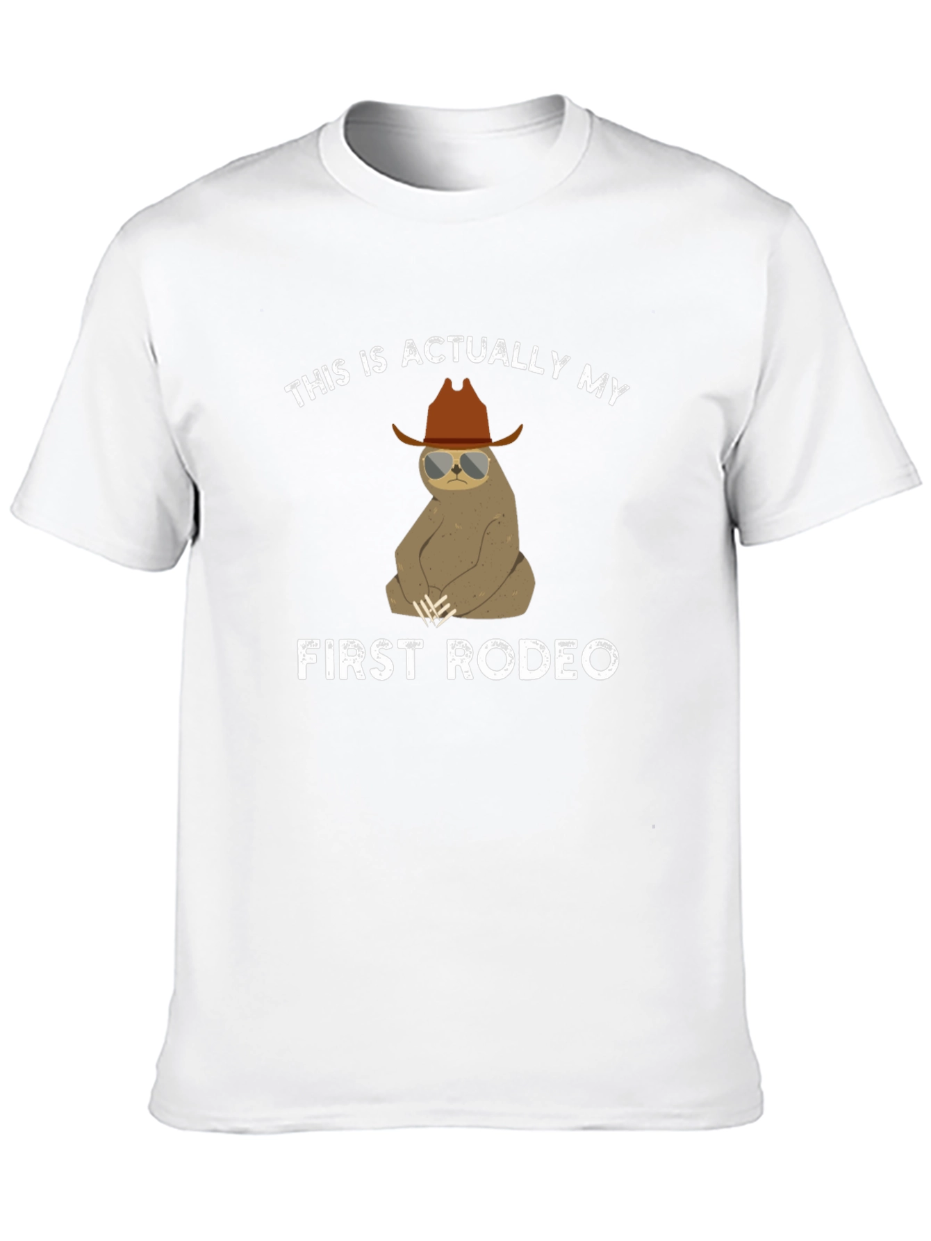 Funny Sloth Rodeo T-Shirt - First Rodeo Design