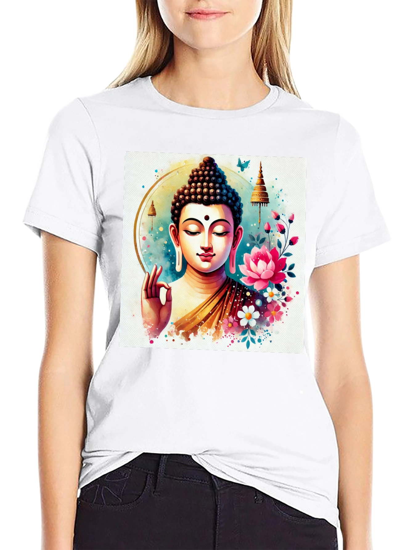 Buddha Art T-Shirt: Spiritual Zen Style