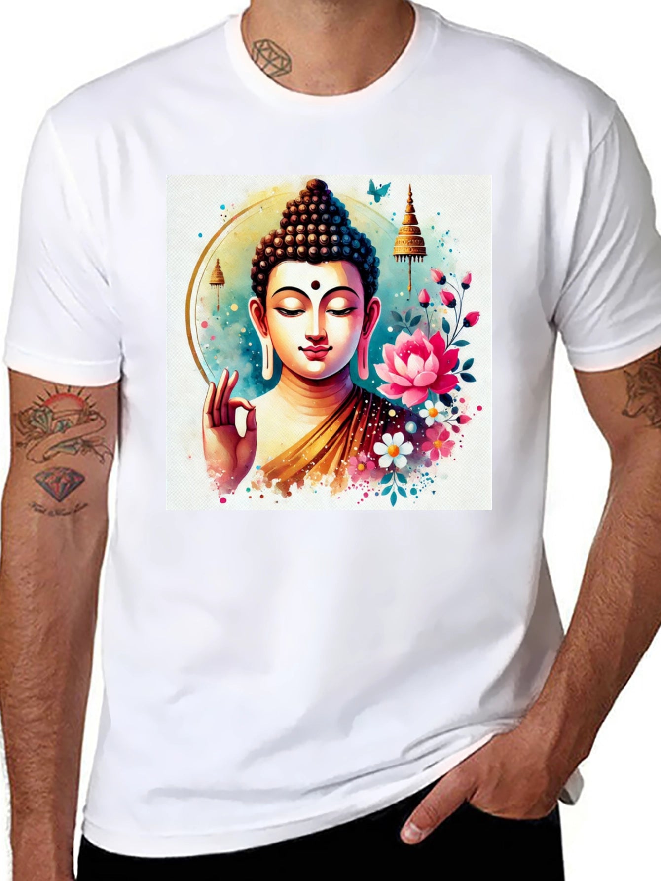 Buddha Art T-Shirt: Spiritual Zen Style