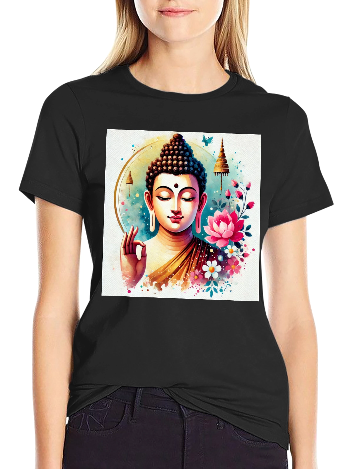 Buddha Art T-Shirt: Spiritual Zen Style