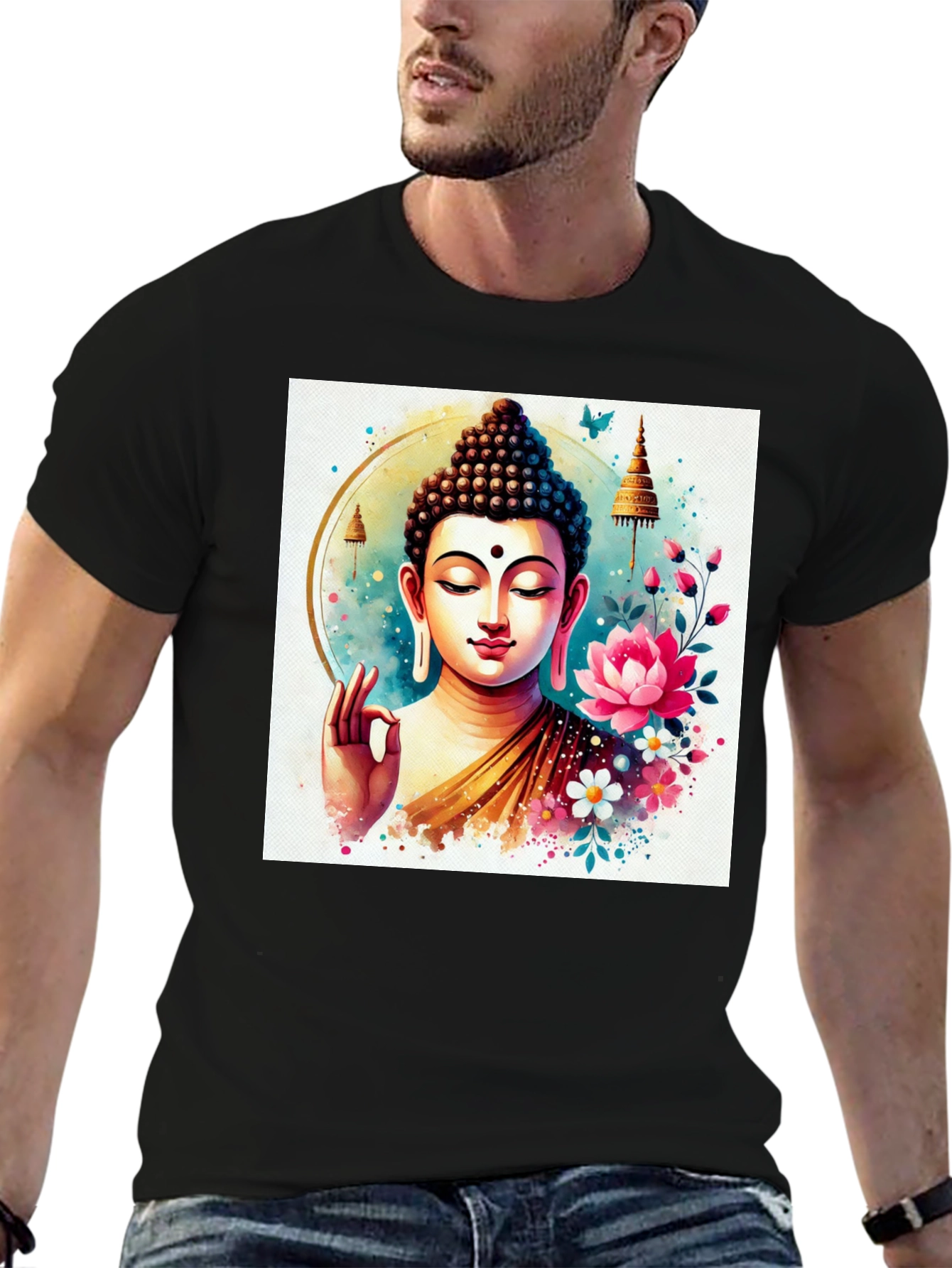 Buddha Art T-Shirt: Spiritual Zen Style