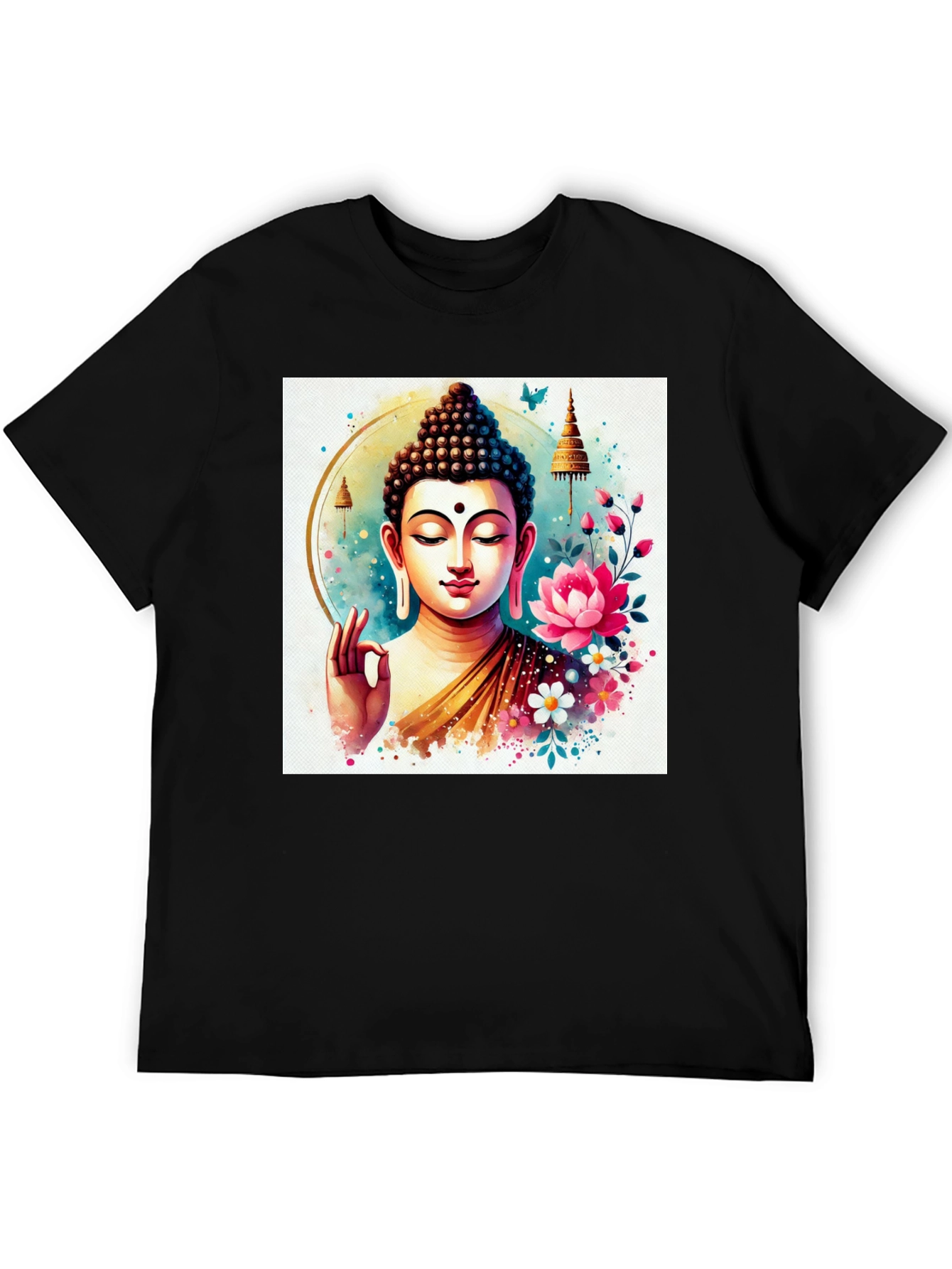 Buddha Art T-Shirt: Spiritual Zen Style