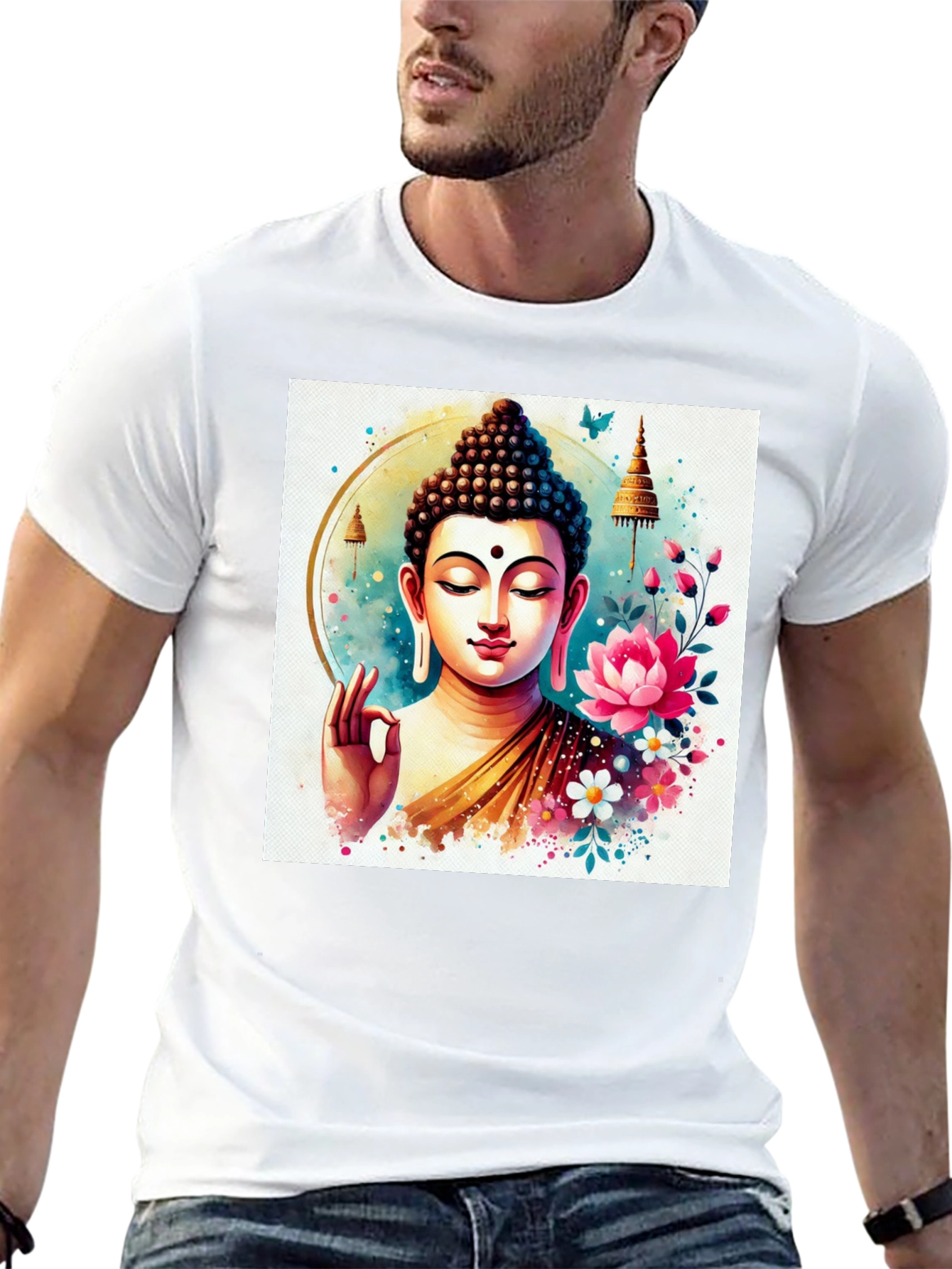 Buddha Art T-Shirt: Spiritual Zen Style