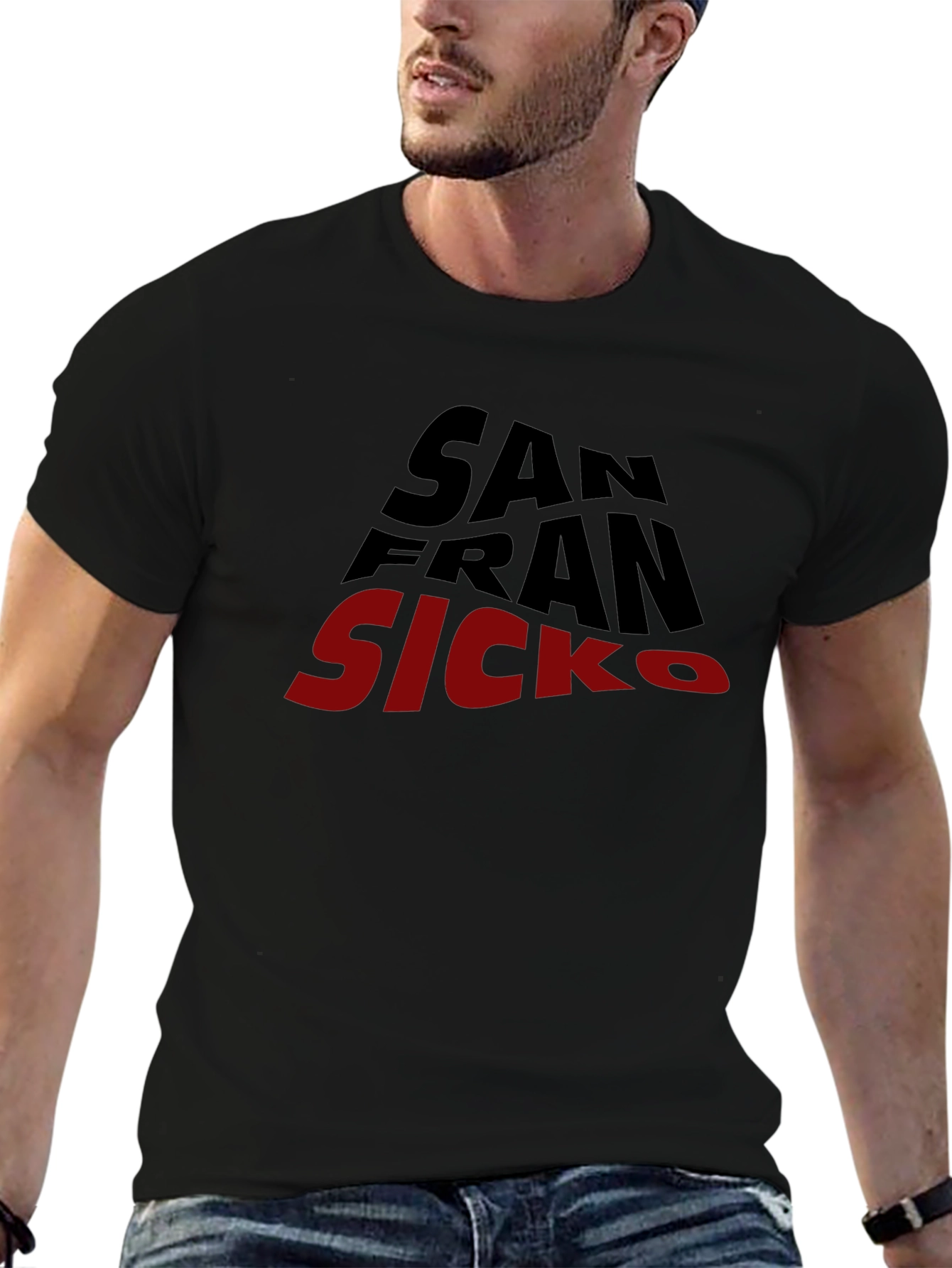 San Fran Sicko Black T-Shirt