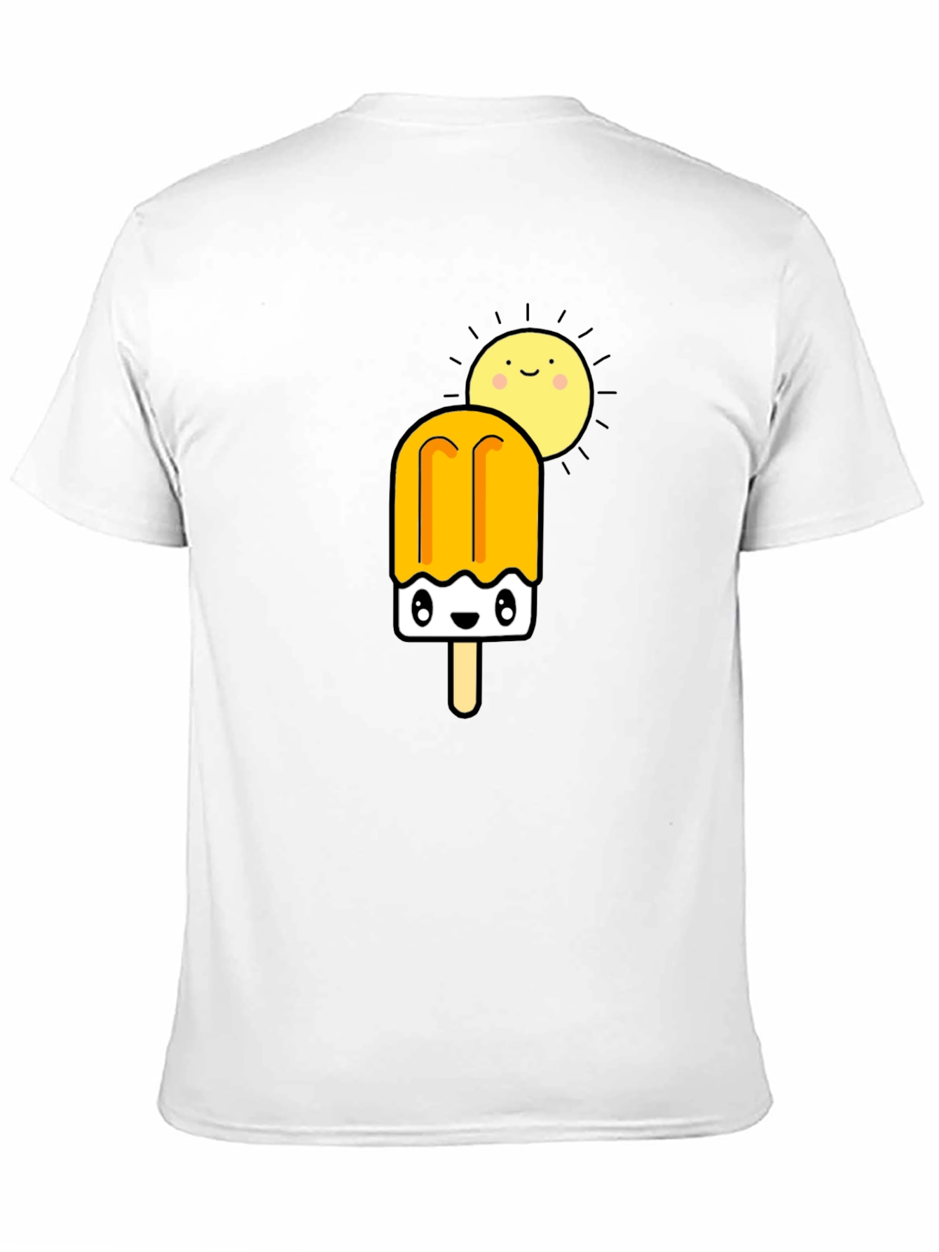 Cute Popsicle & Sun Graphic Tee - Summer Fun
