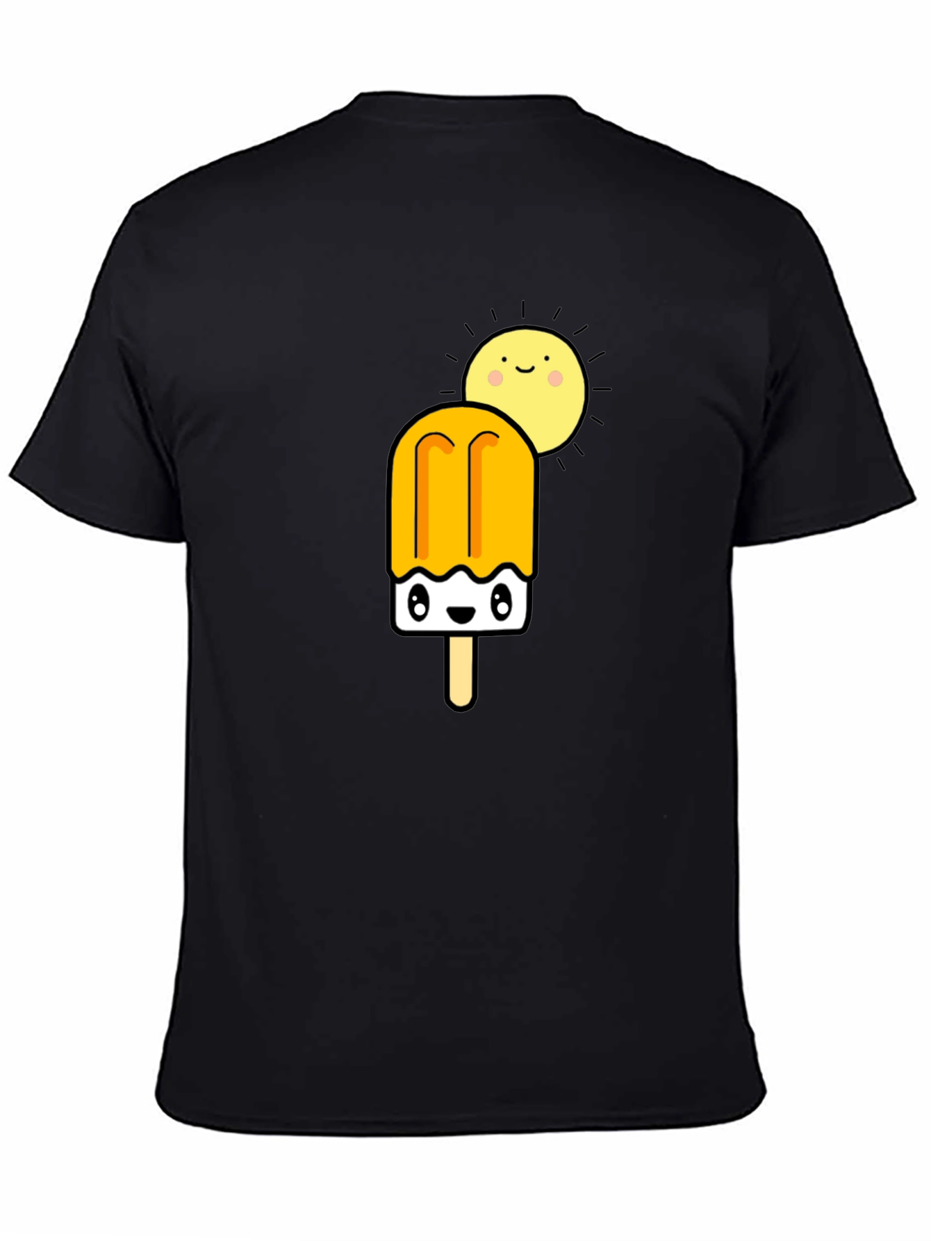 Cute Popsicle & Sun Graphic Tee - Summer Fun