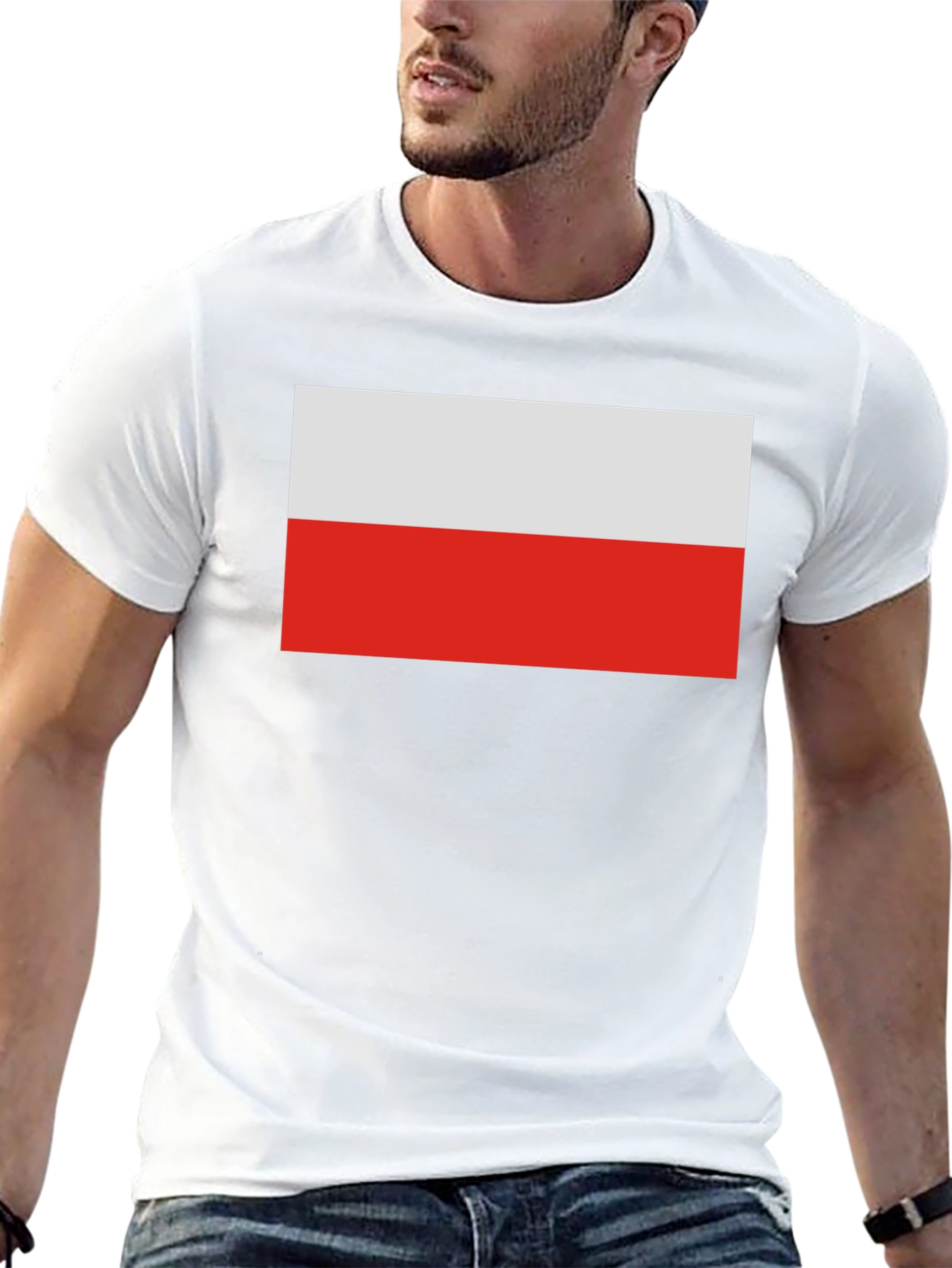 Poland Flag T-Shirt - Black Casual Tee