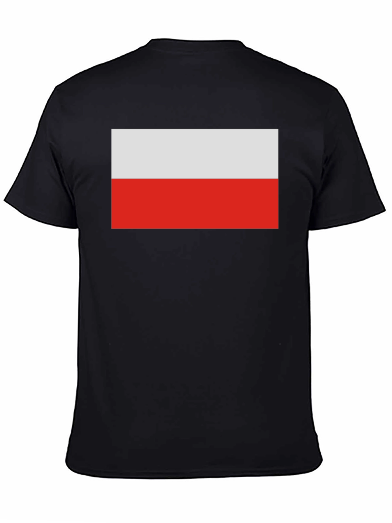 Poland Flag T-Shirt - Black Casual Tee