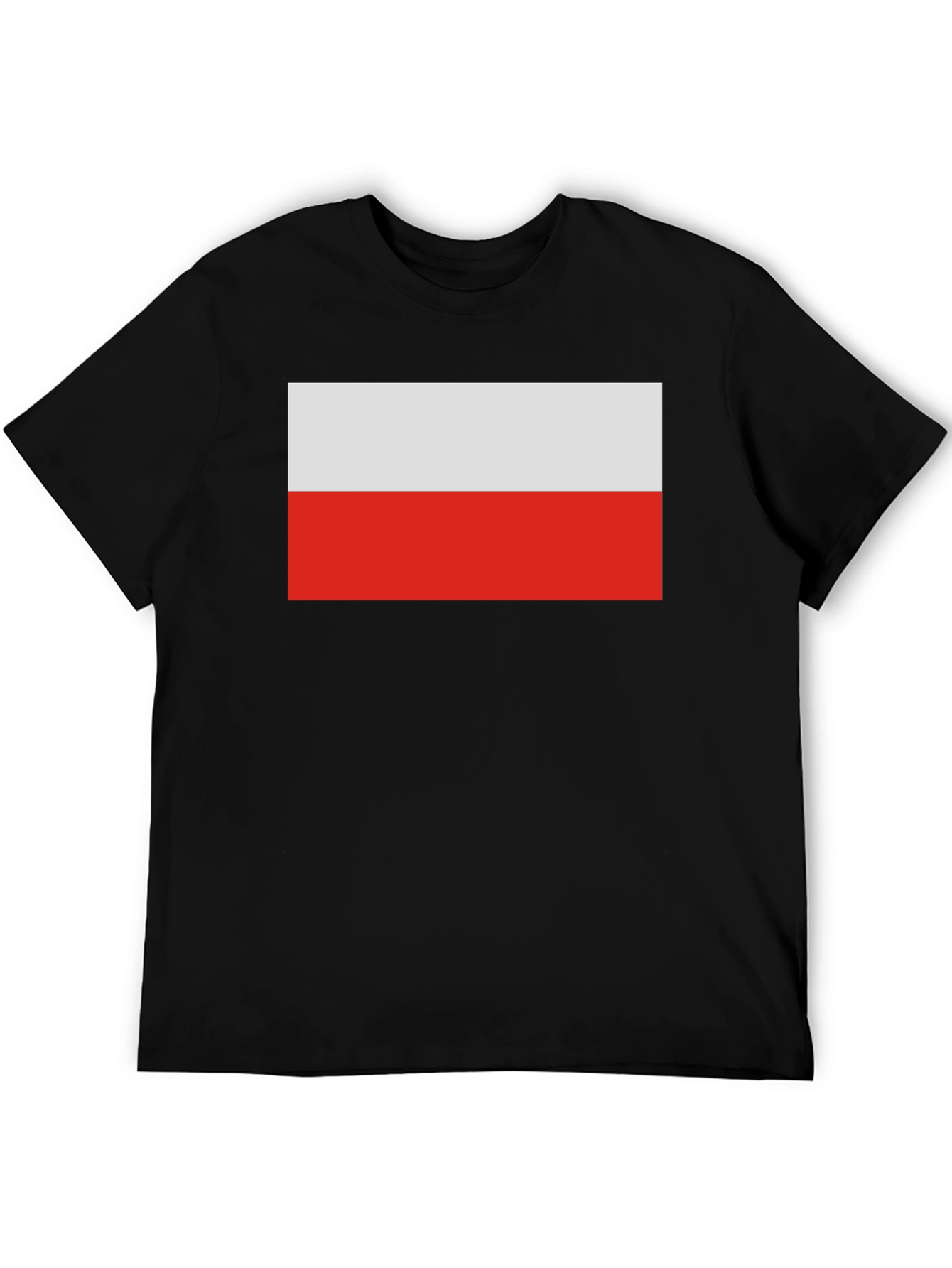 Poland Flag T-Shirt - Black Casual Tee