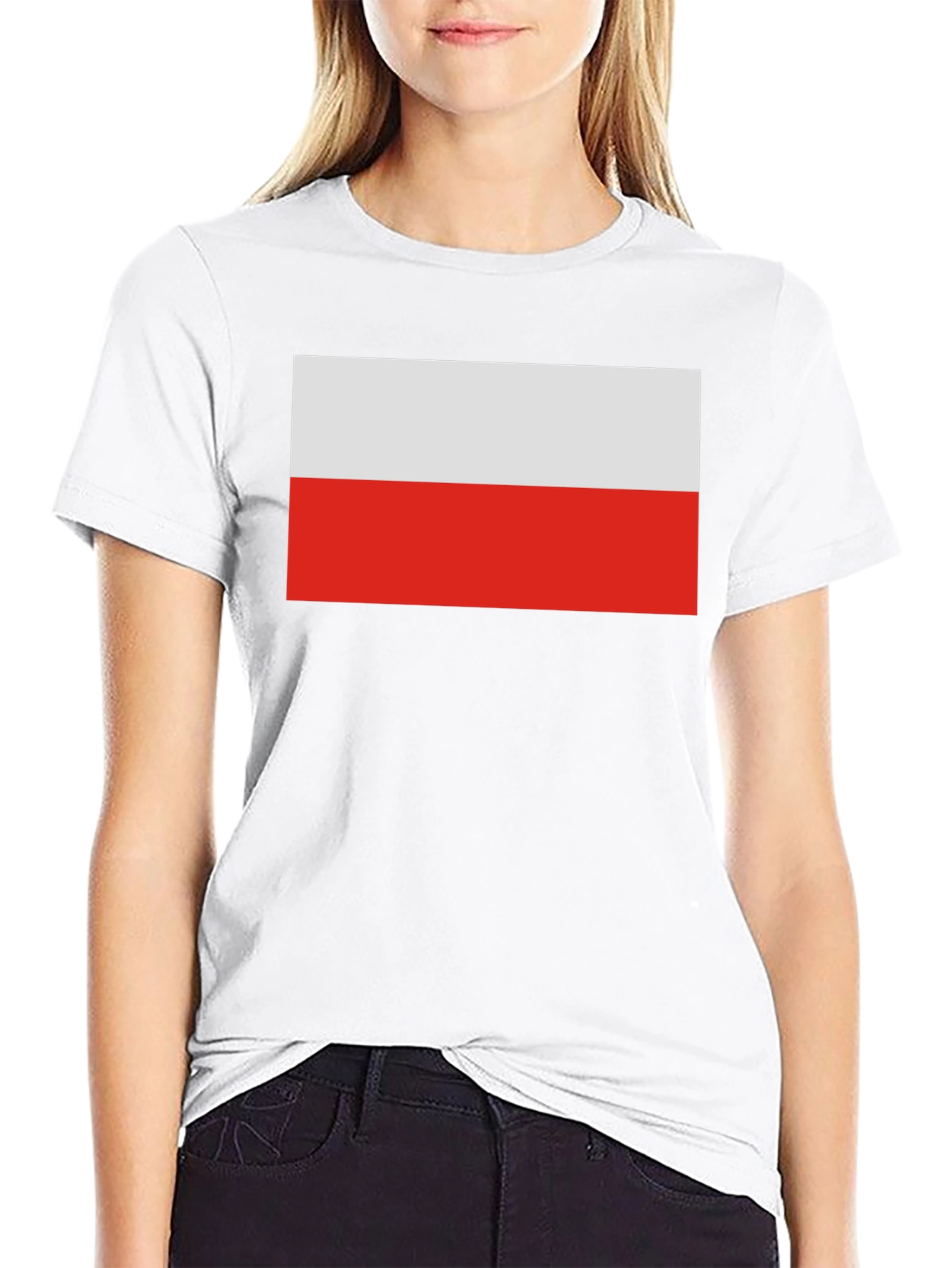 Poland Flag T-Shirt - Black Casual Tee