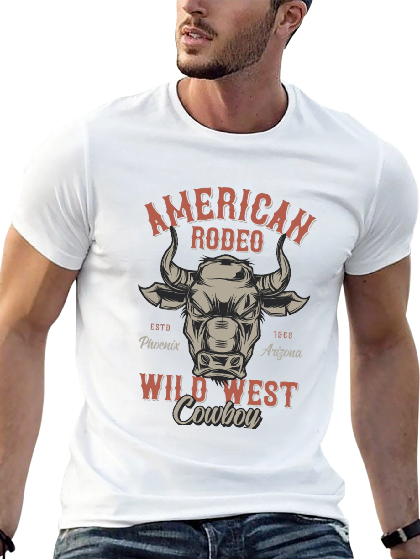 American Rodeo Wild West Cowboy T-Shirt