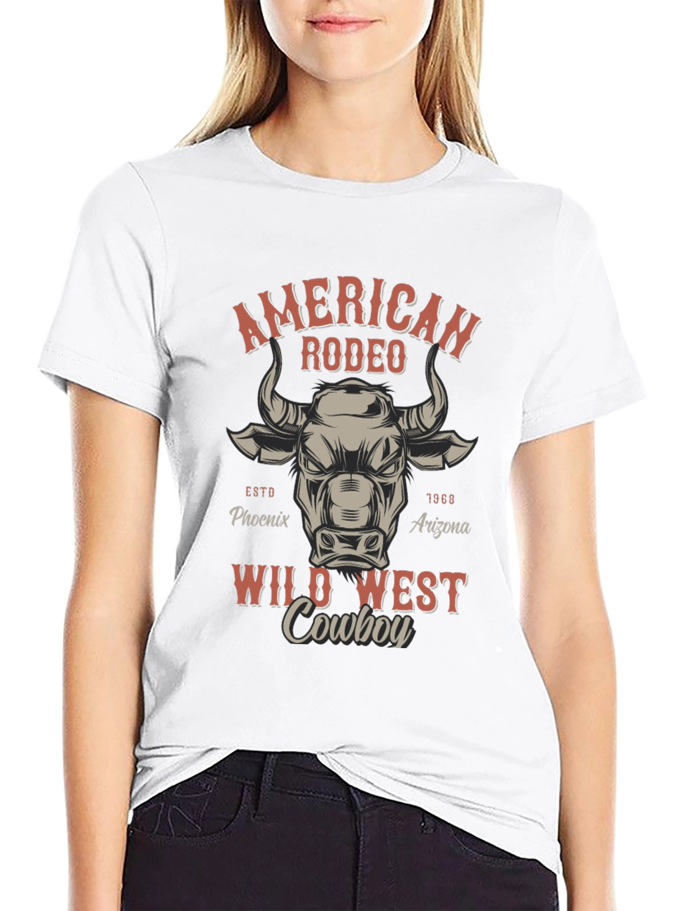 American Rodeo Wild West Cowboy T-Shirt
