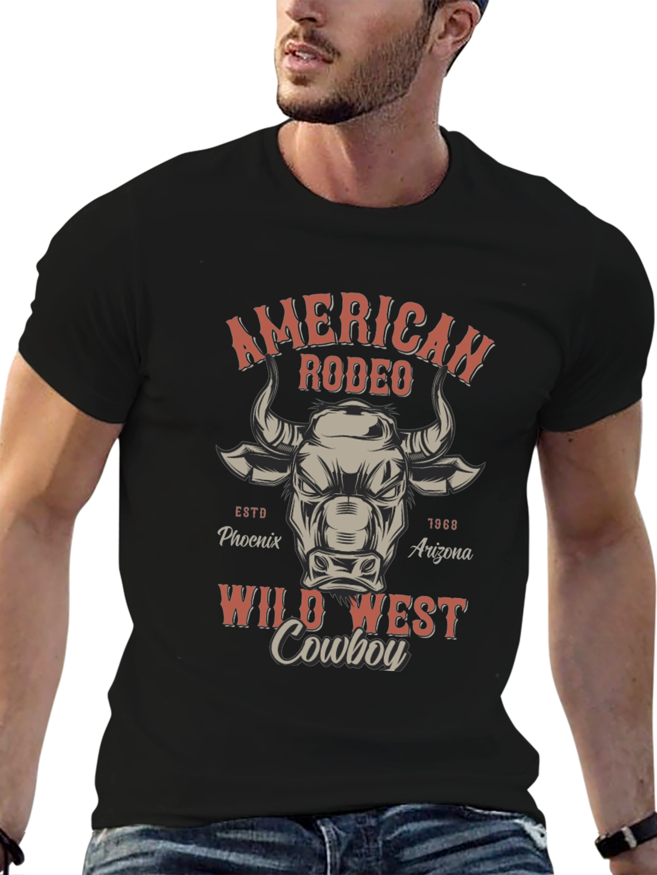 American Rodeo Wild West Cowboy T-Shirt
