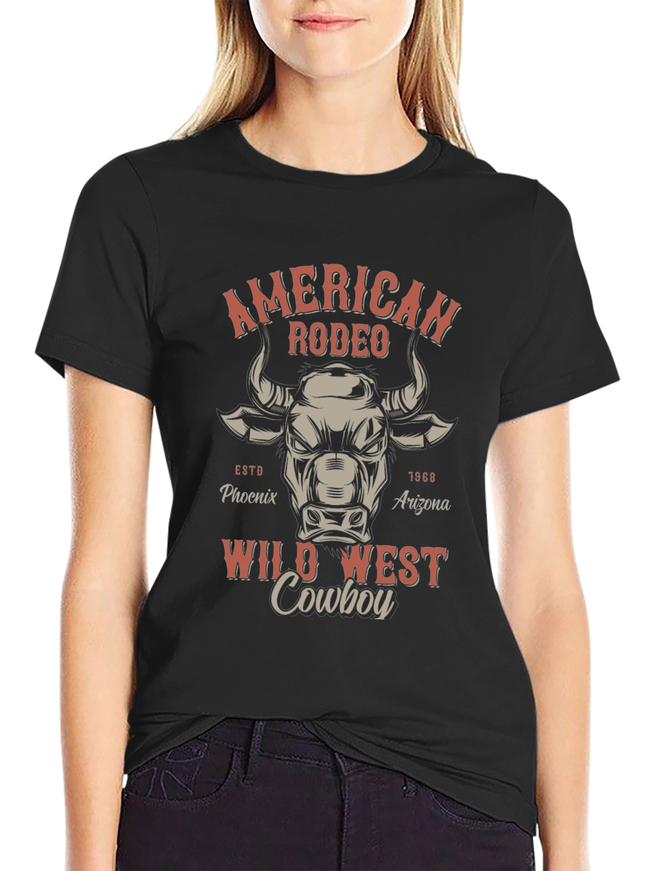 American Rodeo Wild West Cowboy T-Shirt
