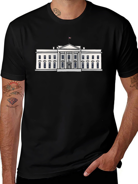 White House Graphic Tee - Patriotic Style