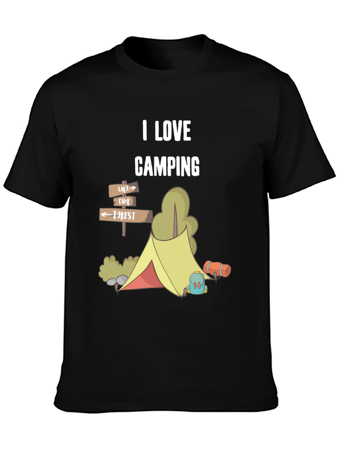I Love Camping Graphic T-Shirt