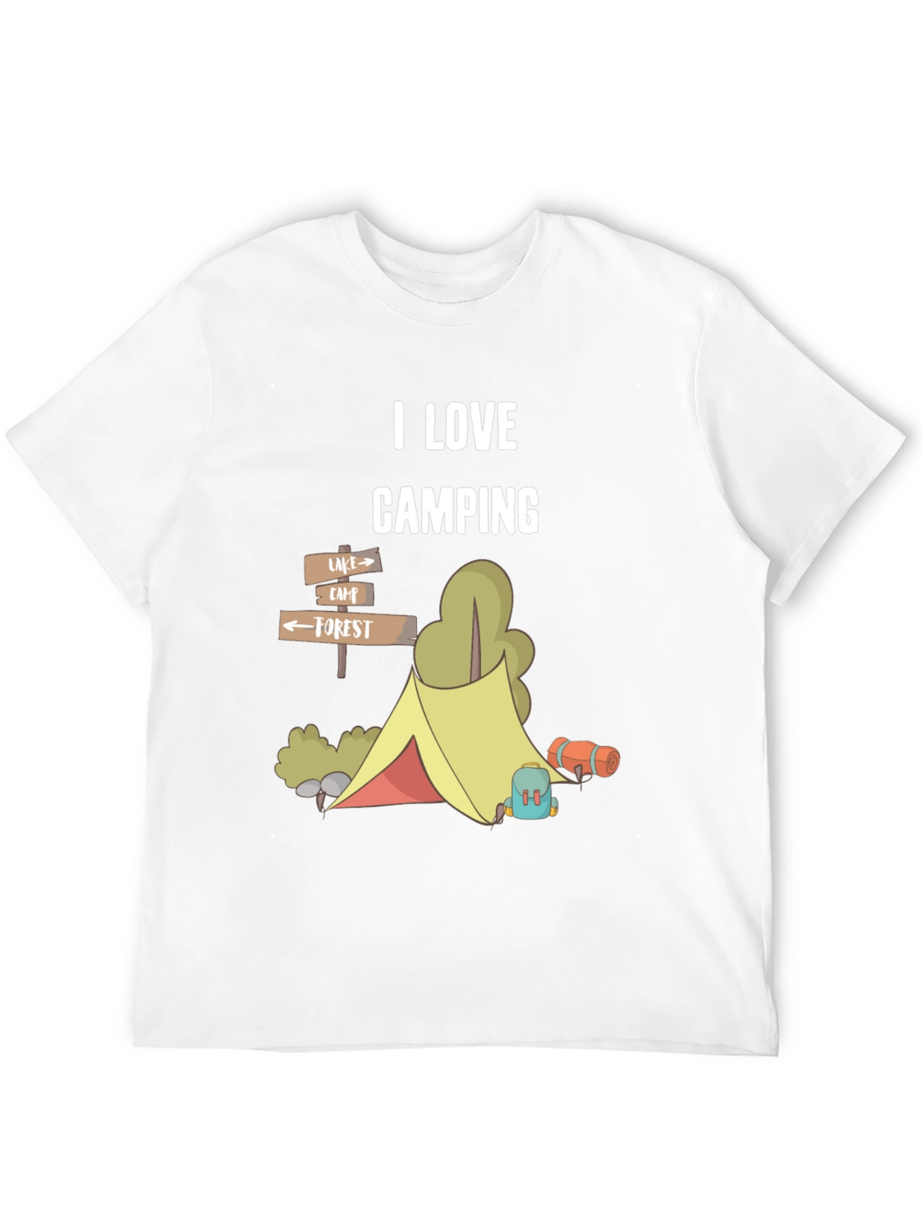 I Love Camping Graphic T-Shirt