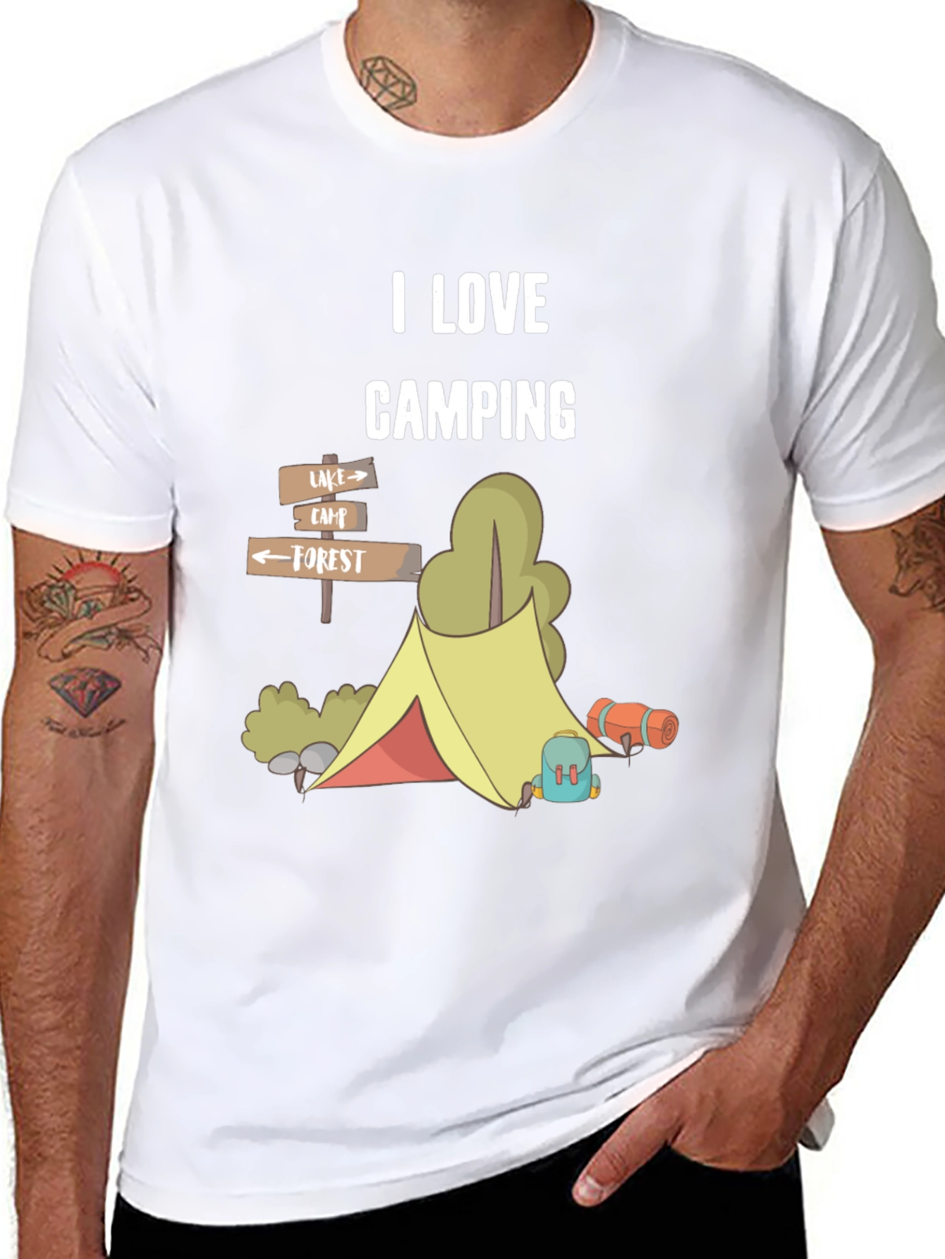 I Love Camping Graphic T-Shirt