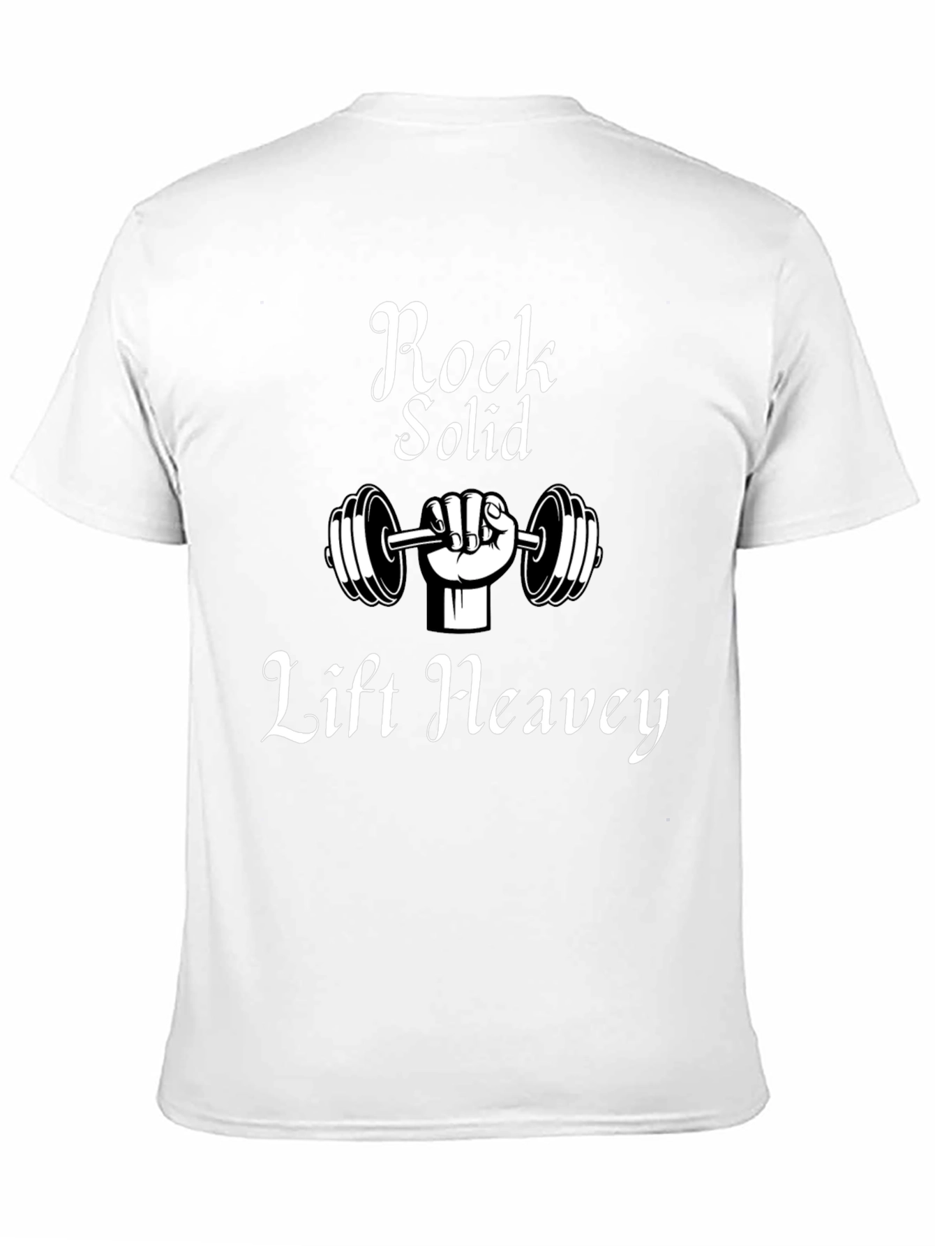 Rock Solid Lift Heavy T-Shirt - Gym Motivation Tee