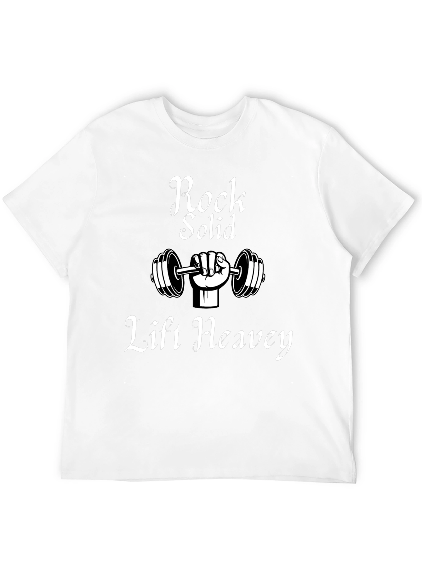 Rock Solid Lift Heavy T-Shirt - Gym Motivation Tee