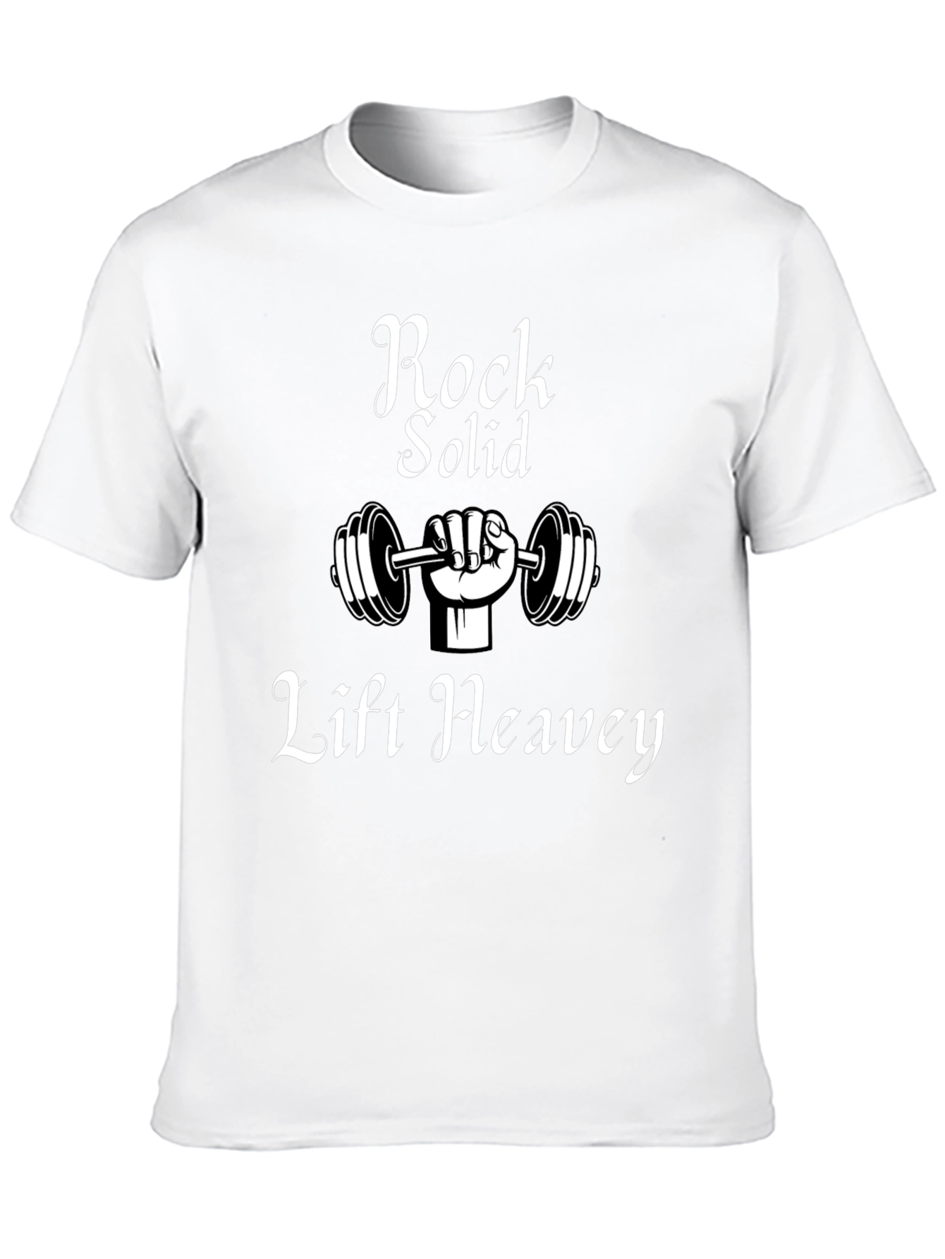 Rock Solid Lift Heavy T-Shirt - Gym Motivation Tee
