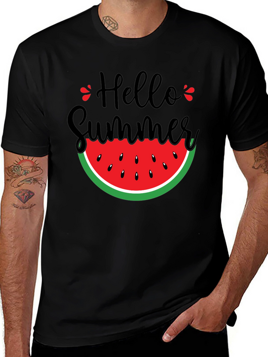 Hello Summer Watermelon Graphic Tee